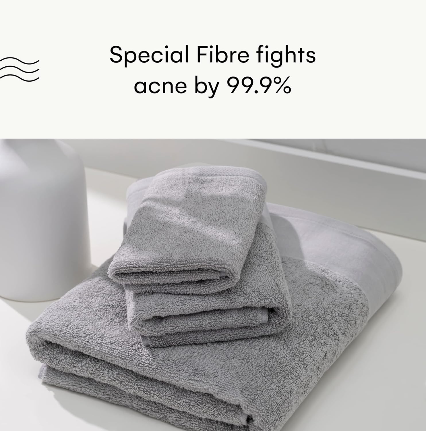 Silvon Premium Antibacterial Bath Towel Set of 3