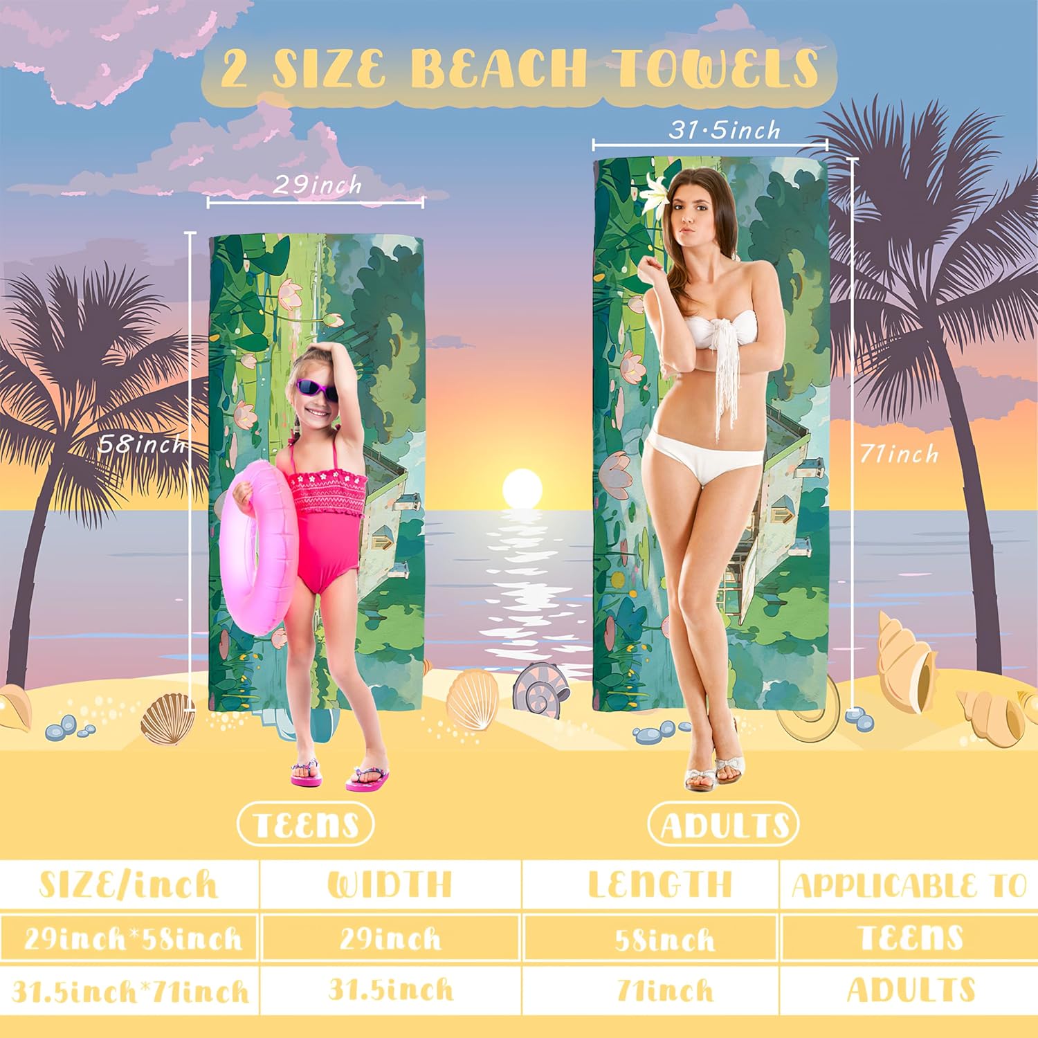 Personalized Dinosaur Beach Towel with Name