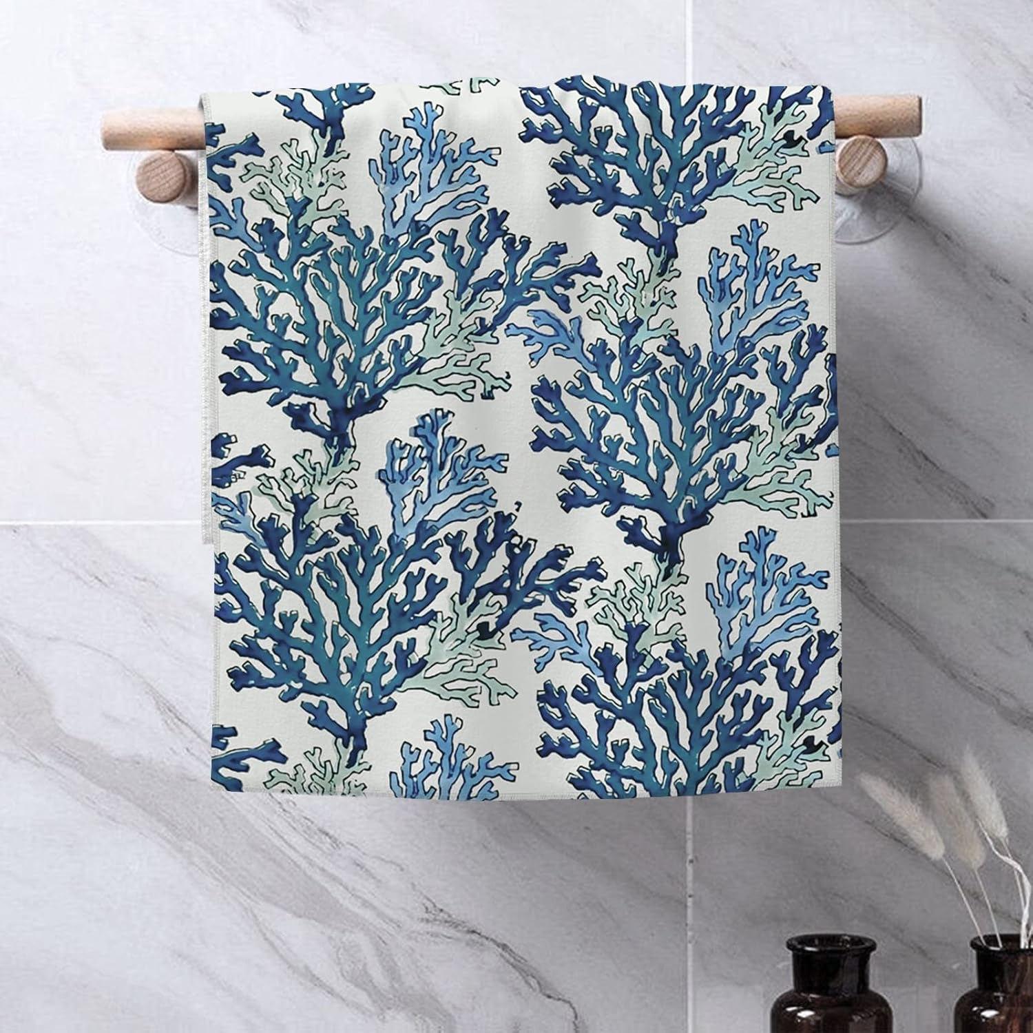 OFIRD Coastal Blue Dish Towels 16x24 Inches Pack of 2