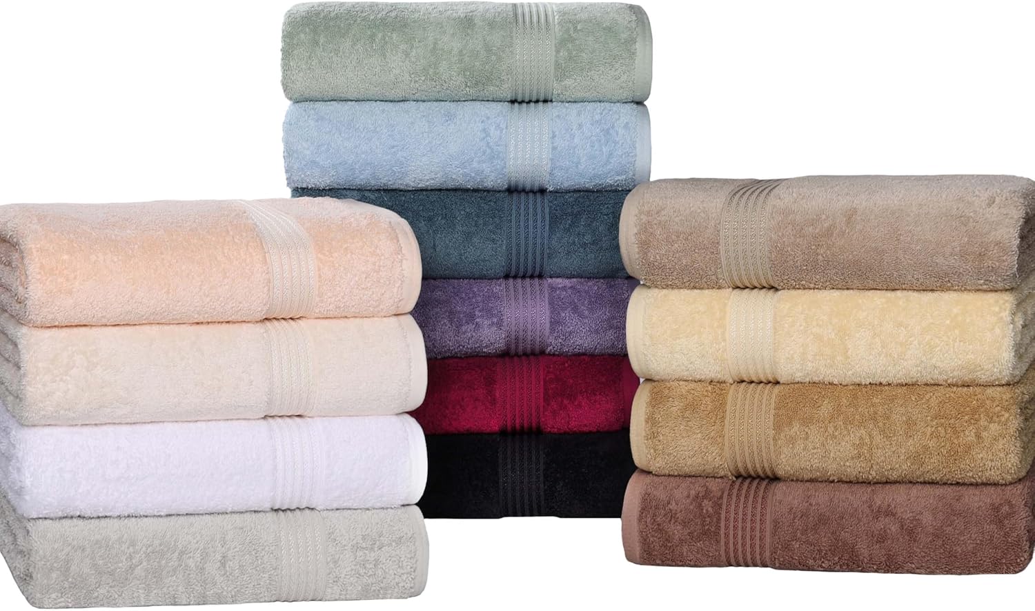 Superior Egyptian Cotton 6-Piece Towel Set in Mocha 1