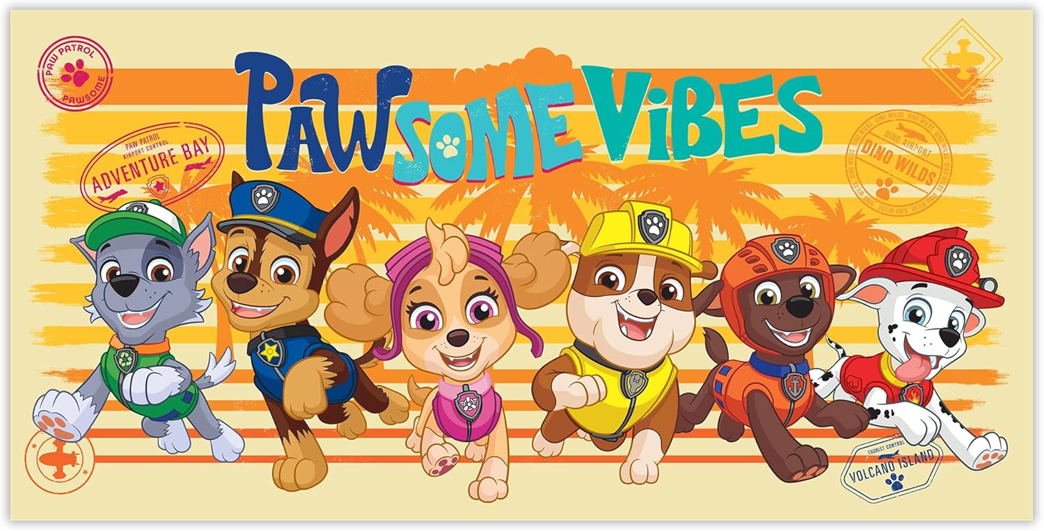 Vintage Home Pawsome Vibes Beach Towel Large