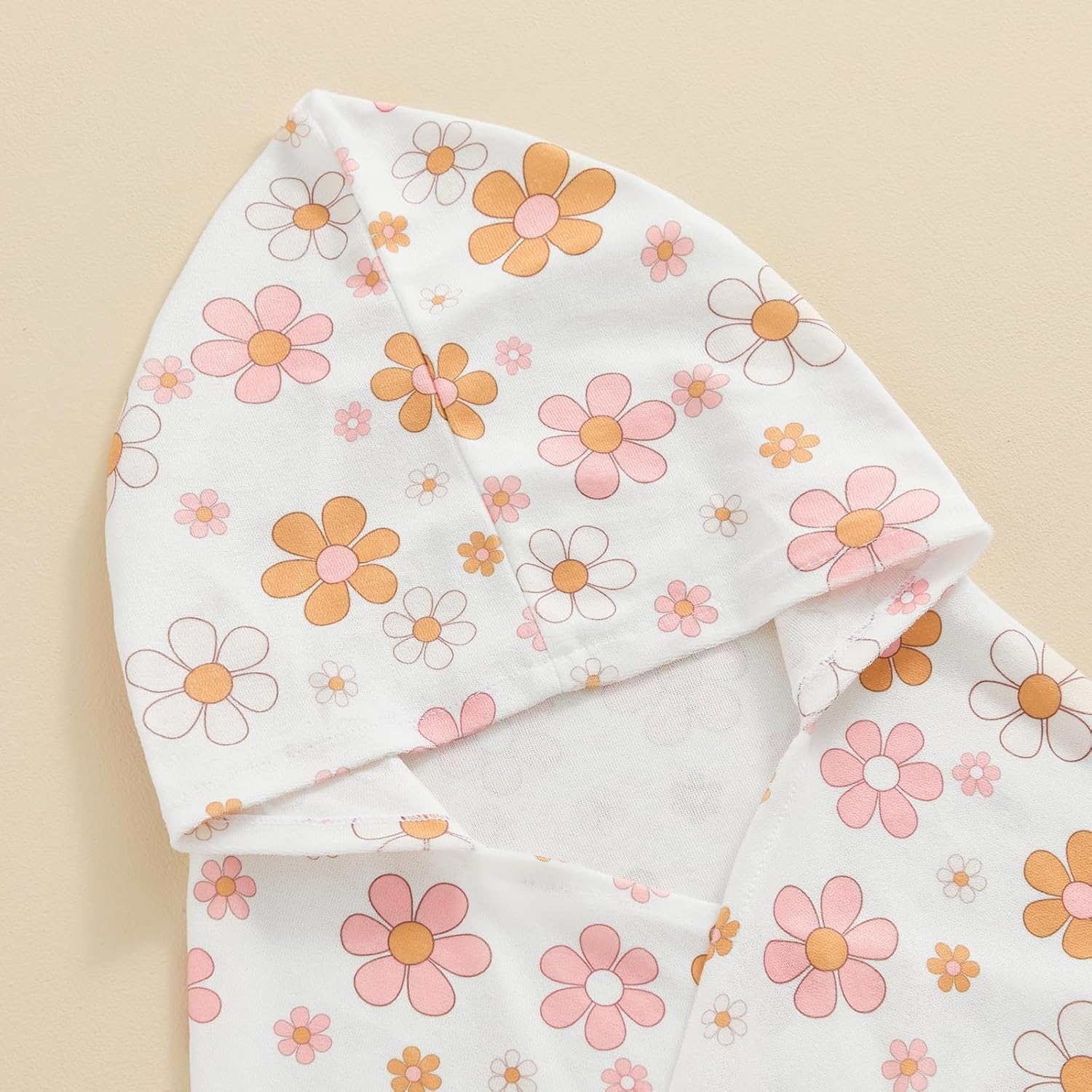 SAYOO Toddler Hooded Towel Floral Wrap for Girls 18-24M
