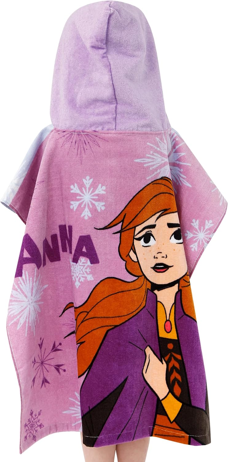 Disney Frozen Towel Poncho for Girls - Blue One Size