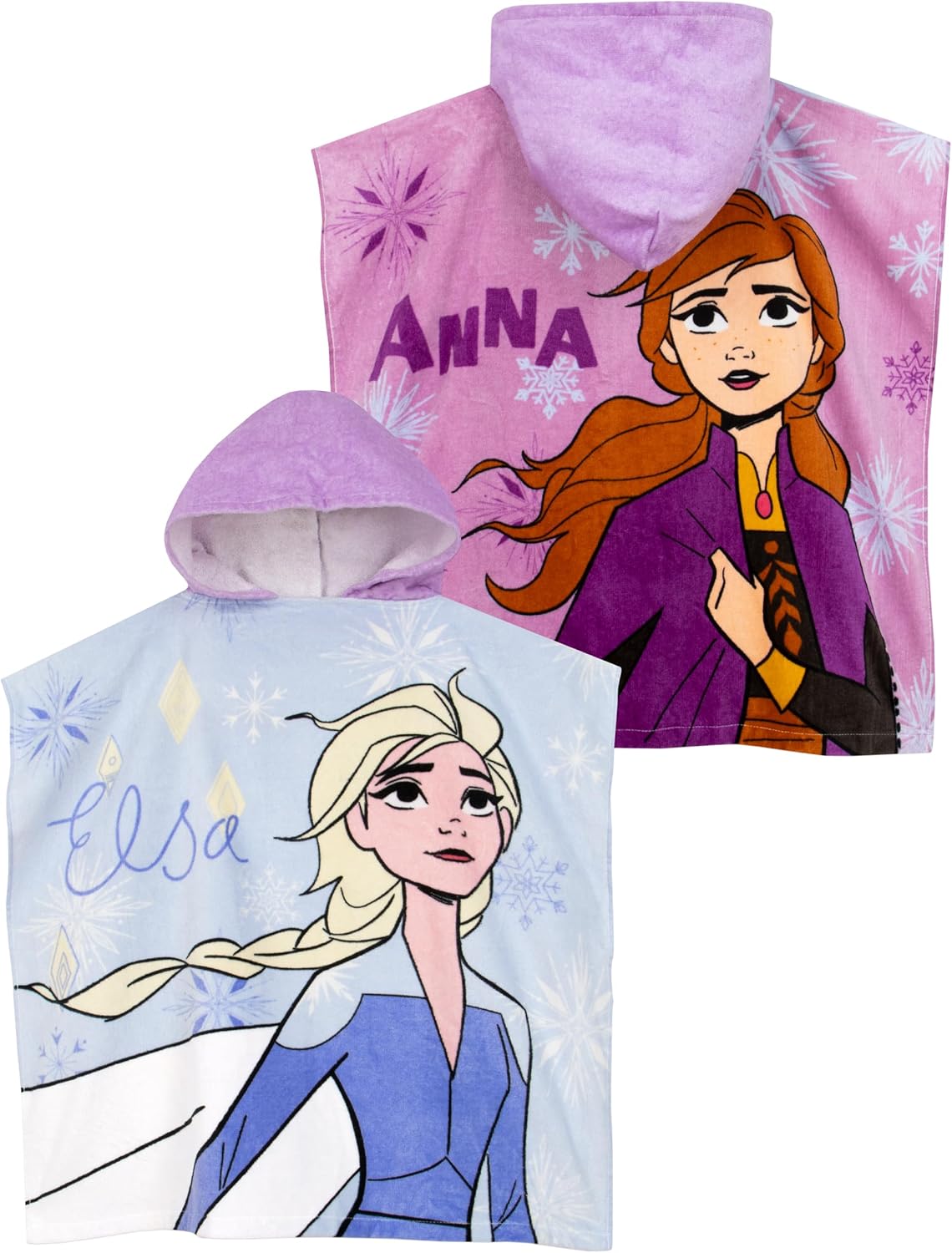 Disney Frozen Towel Poncho for Girls - Blue One Size