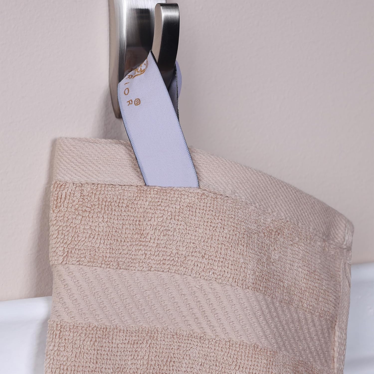 SUPERIOR Kendell 6 Piece Egyptian Cotton Towel Set in Fawn