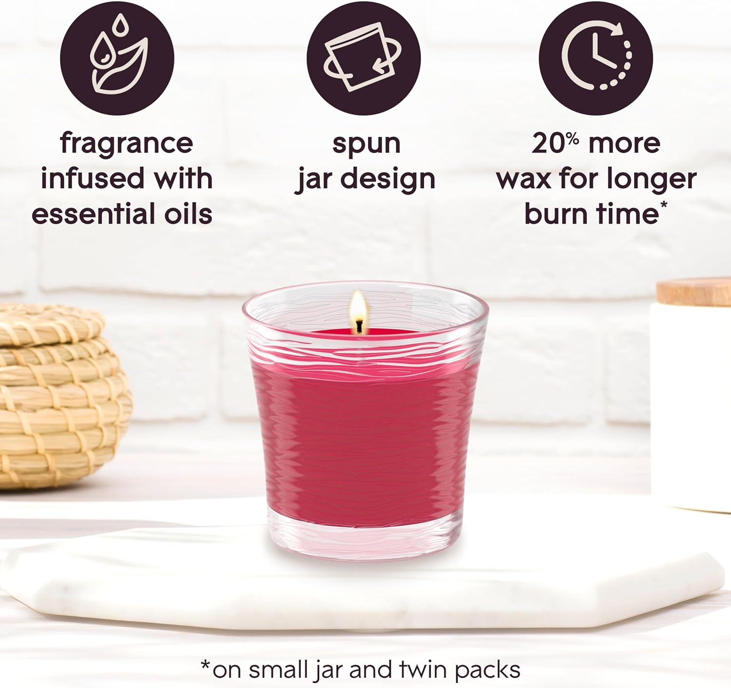 Glade Apple Cinnamon Jar Candle 2 Count