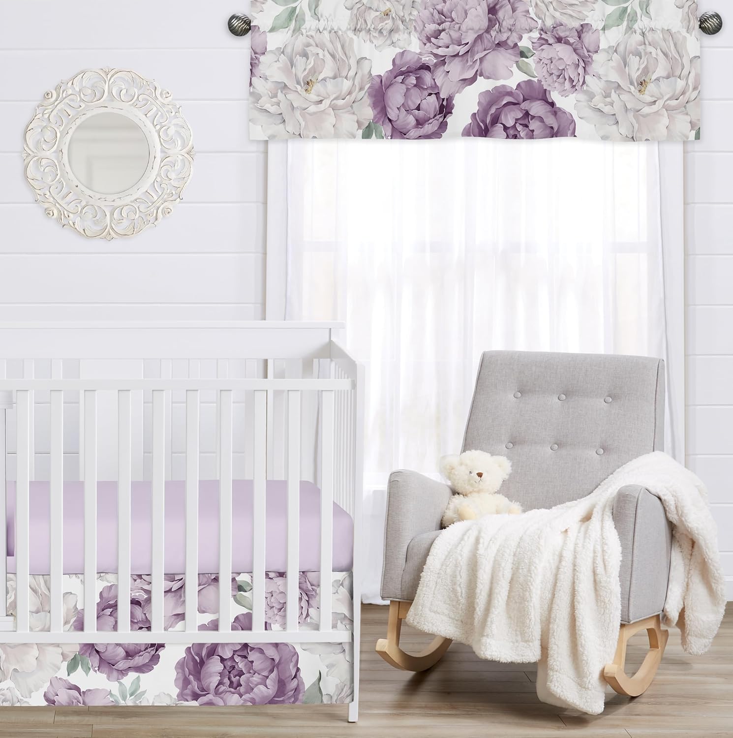 Sweet Jojo Designs Lavender Purple Boho Valance