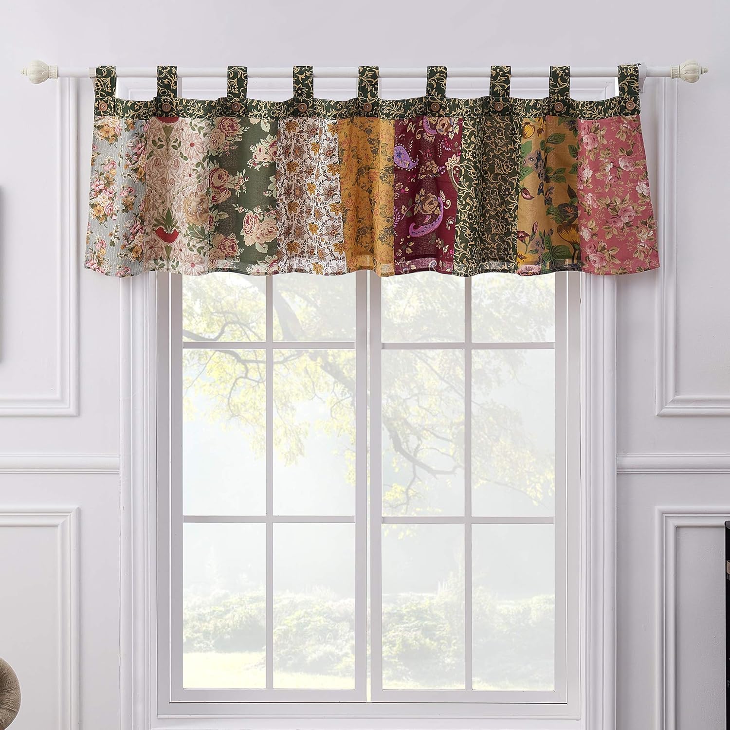 Greenland Home Antique Chic Cotton Valance 21x84 Inch