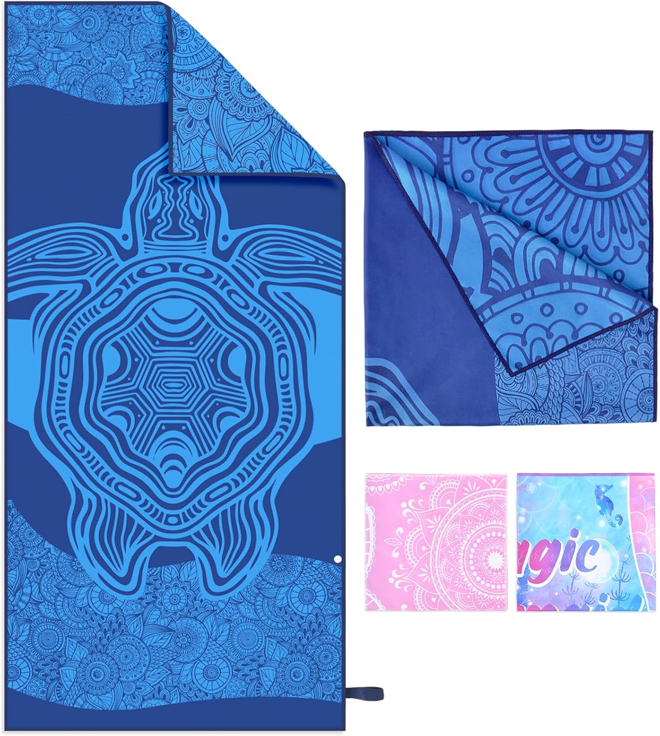 MaciRept Microfiber Beach Towel - Sand Free Quick Dry 1