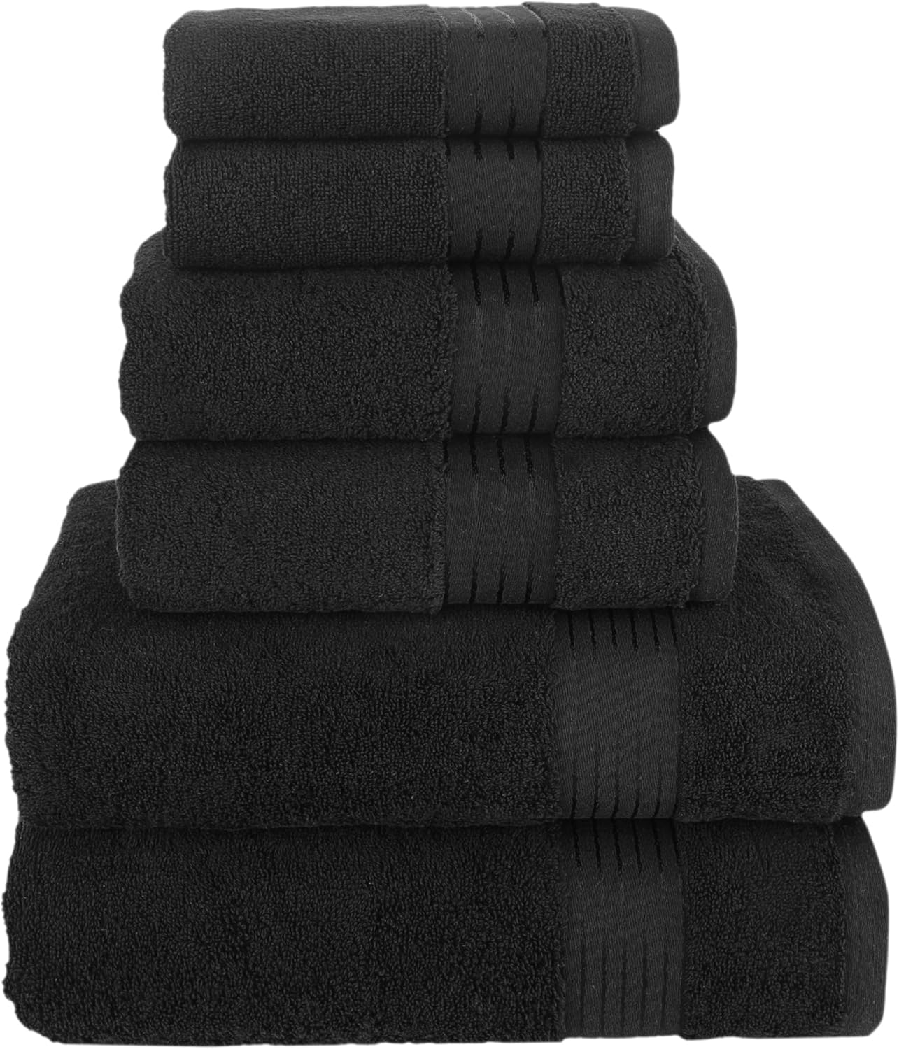 Elegant Comfort Premium Cotton Towel Set Black