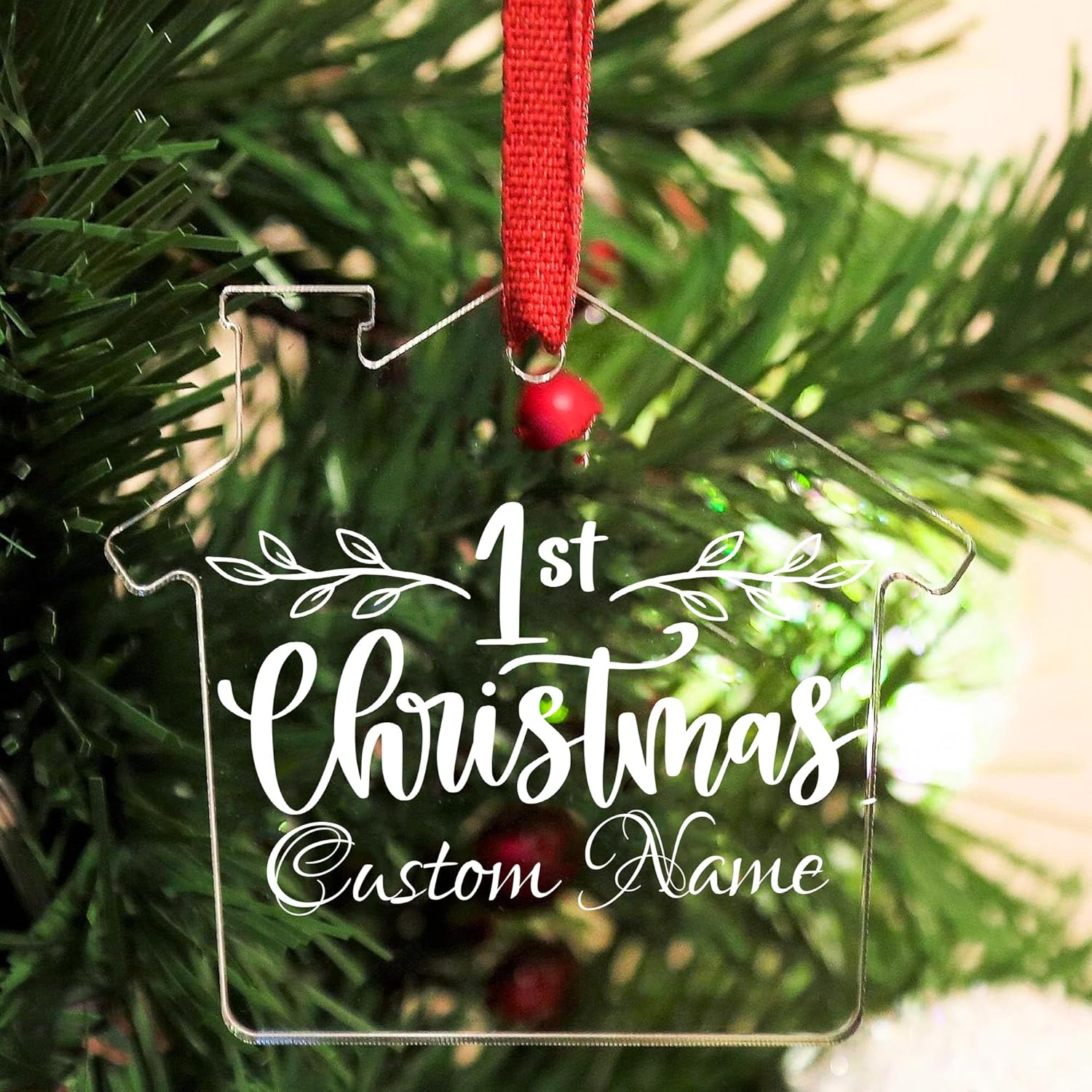 Jasilon Personalized 1st Christmas Baby Ornament