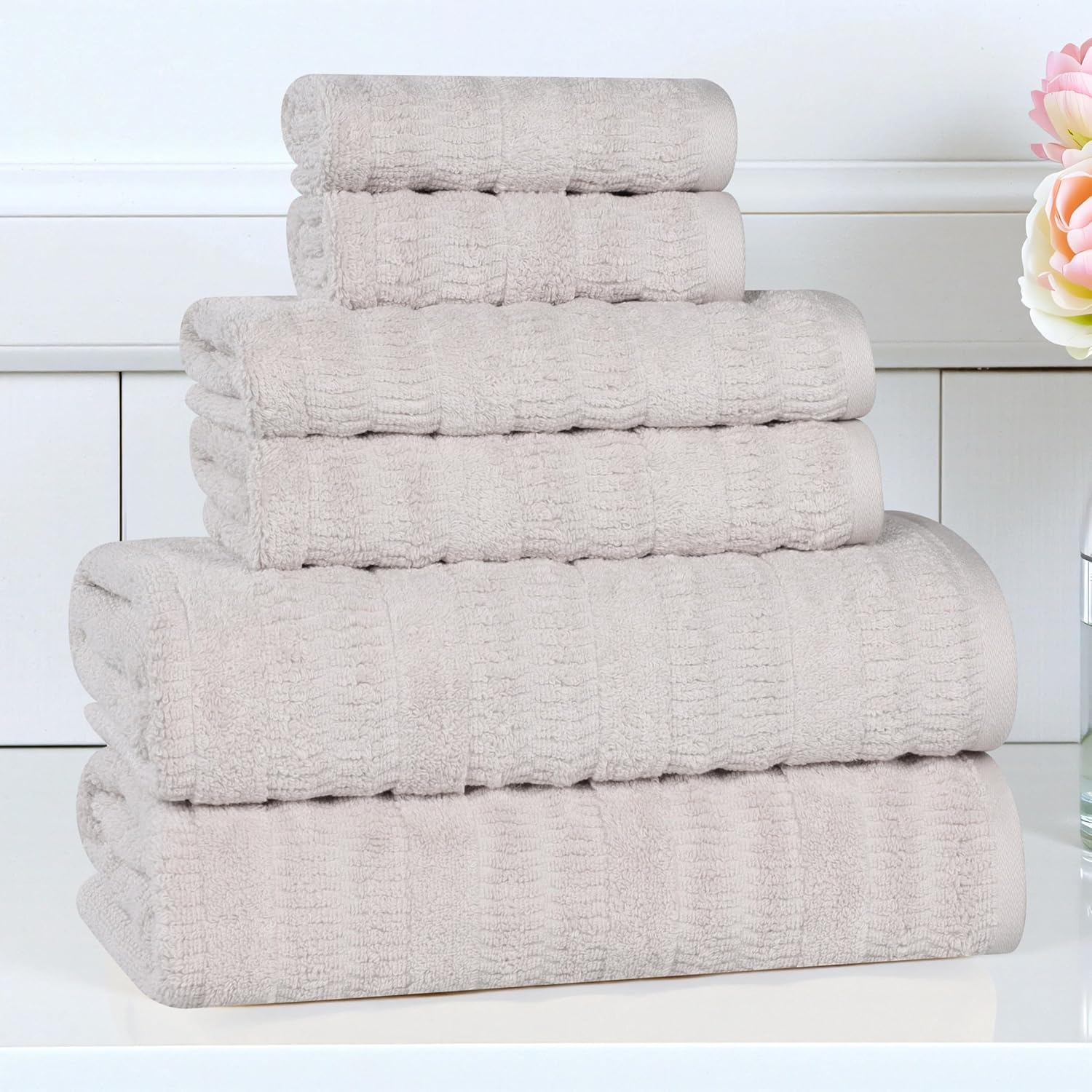Superior Mika Smart Twist Viscose Cotton Blend Towels Set of 6