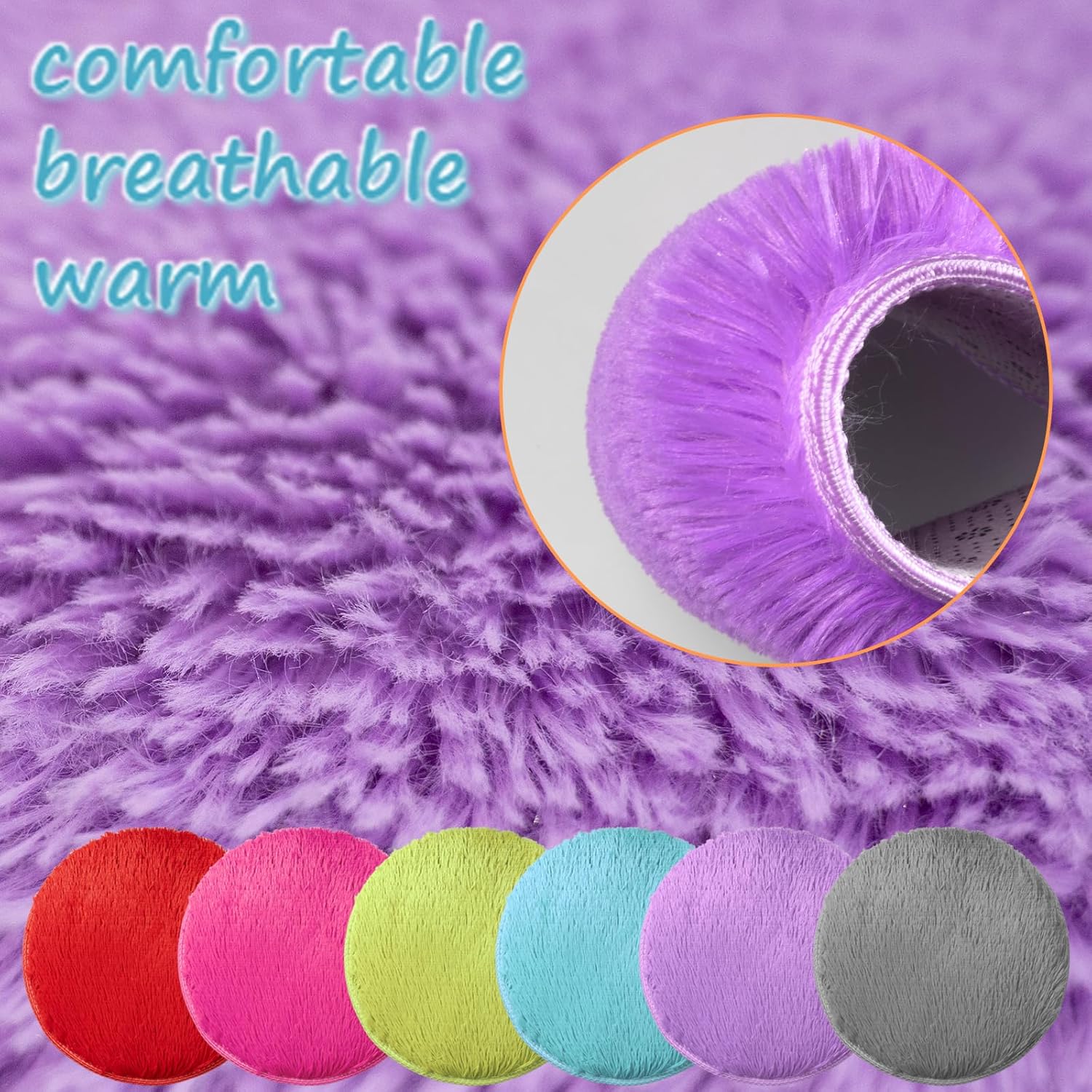 6 Pcs Kids Carpet Circle Seats Round Floor Cushions