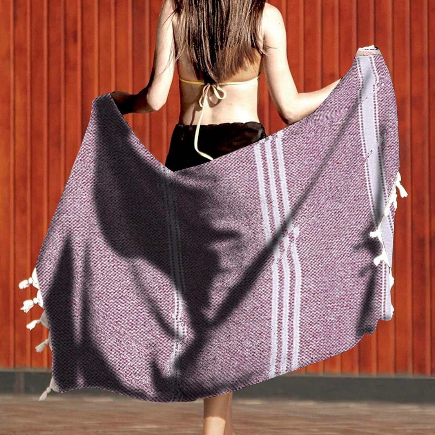 KELINFONG Extra Large 70x40 Inch Stripe Beach Towel