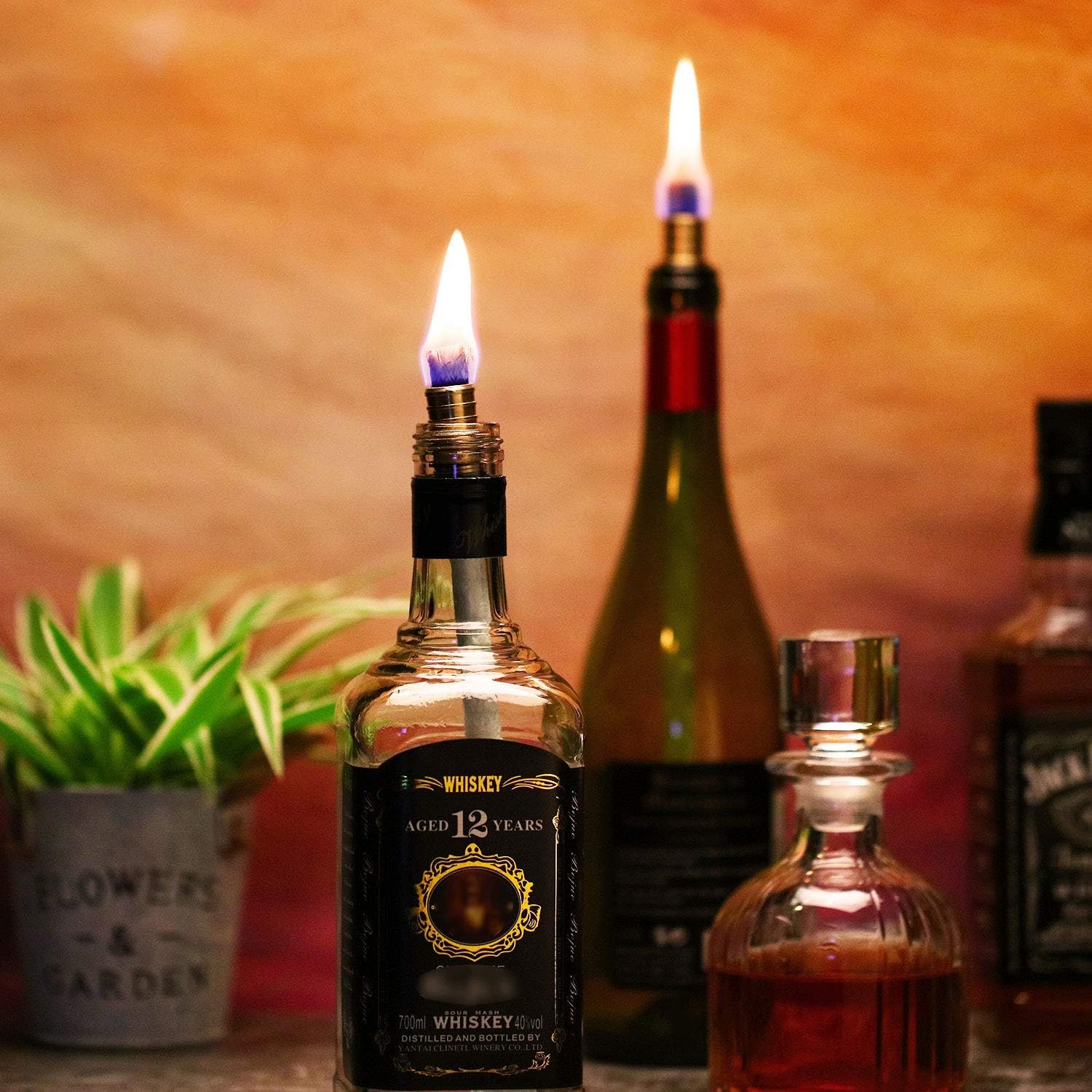 Nuanchu 24-Piece Wine Bottle Torch Wicks Kit 1