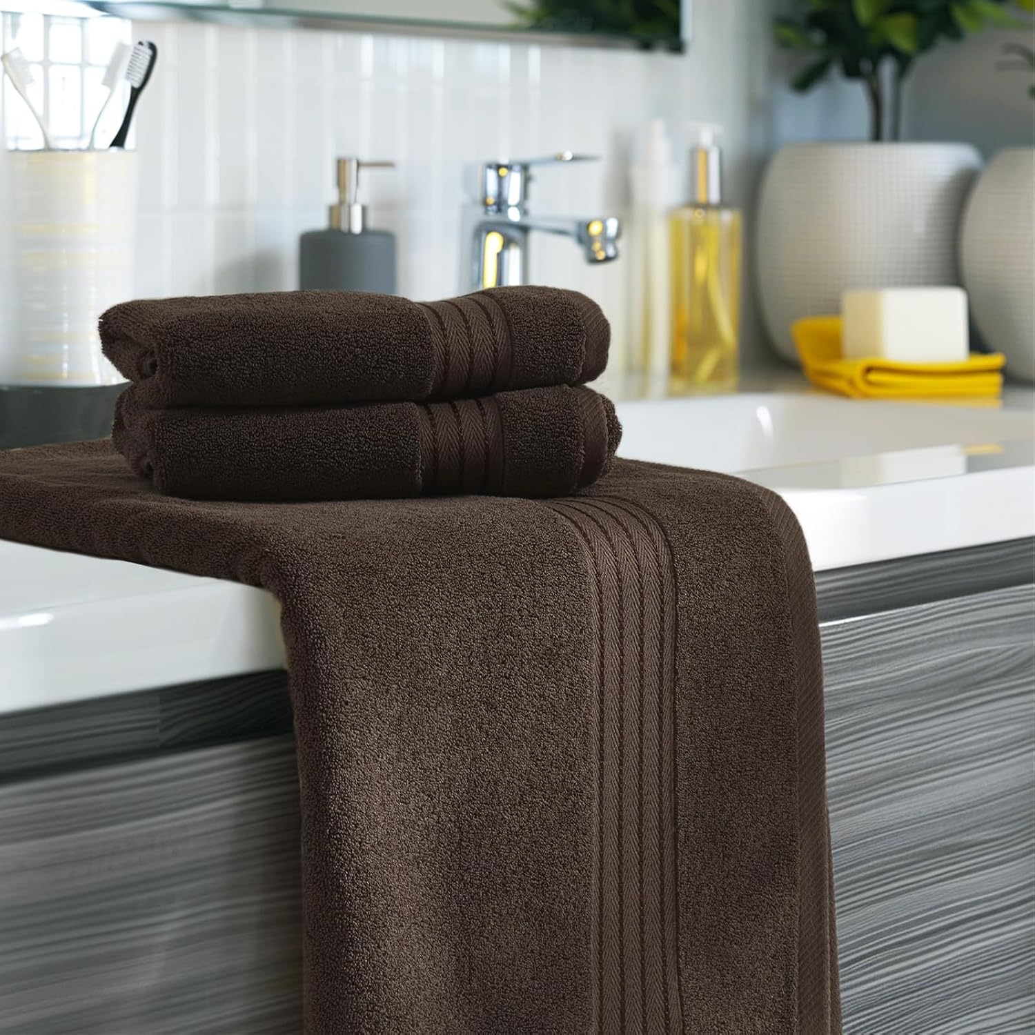 COZYART 650 GSM Cotton Towel Set of 6