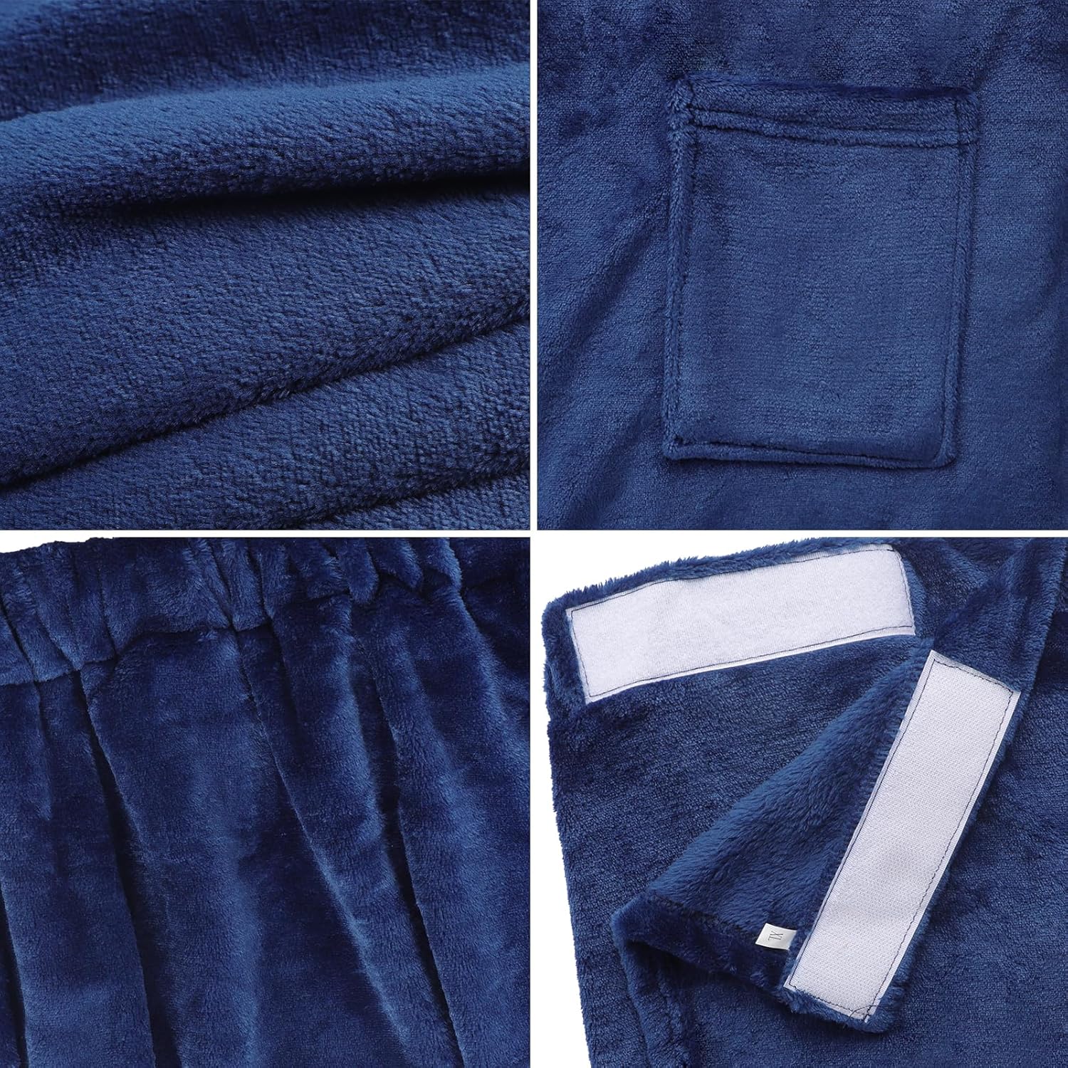 Men Boys Bath Towel with Pocket - Adjustable Elastic Band