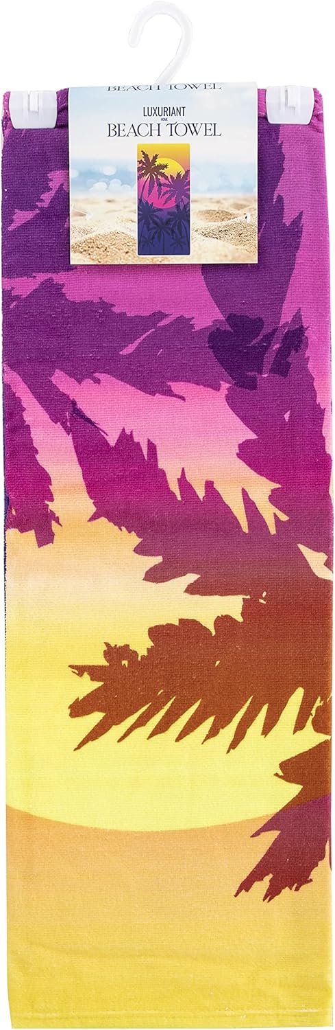Northwest Classics Beach Towel 30x60 Magenta Sunset