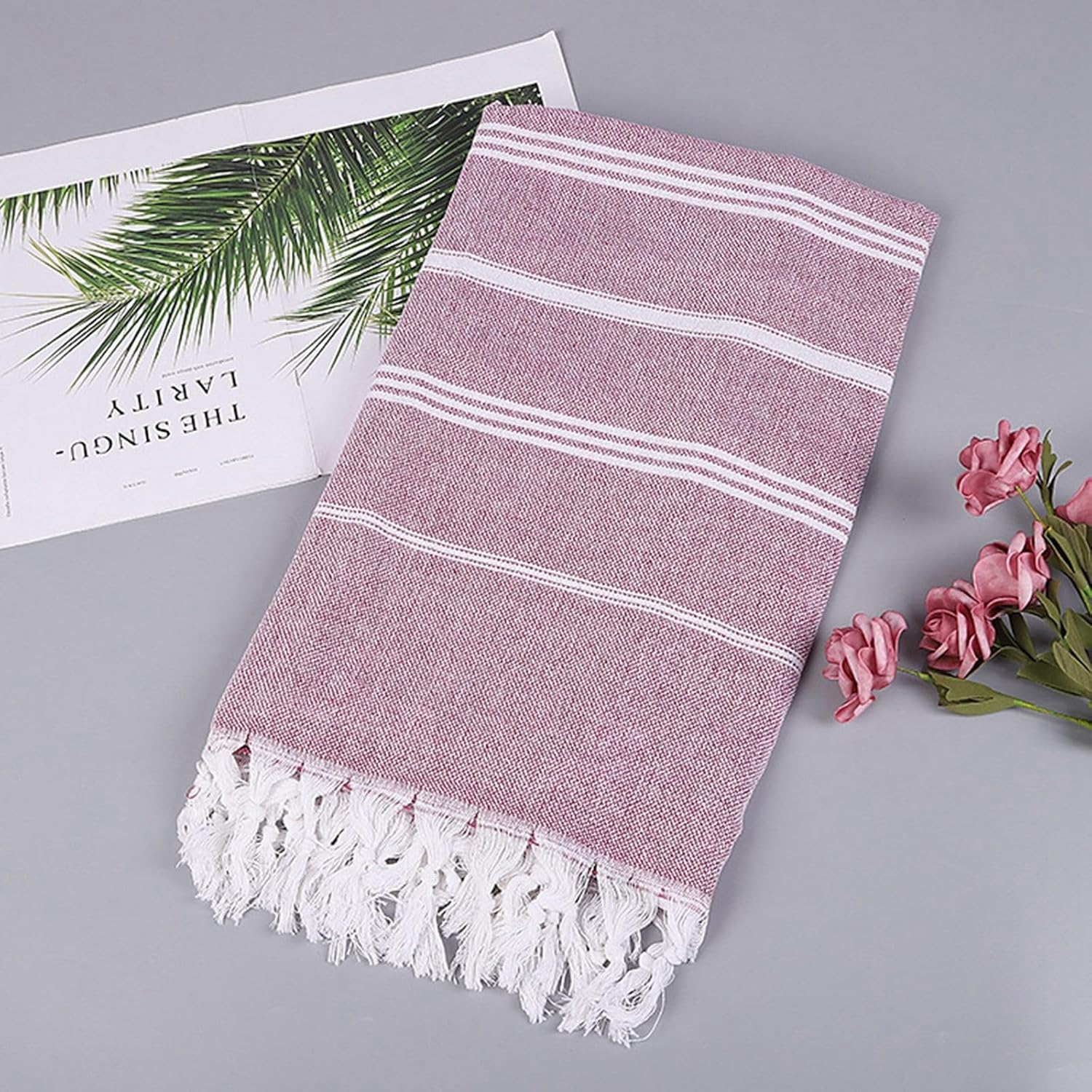KELINFONG Extra Large 70x40 Inch Stripe Beach Towel