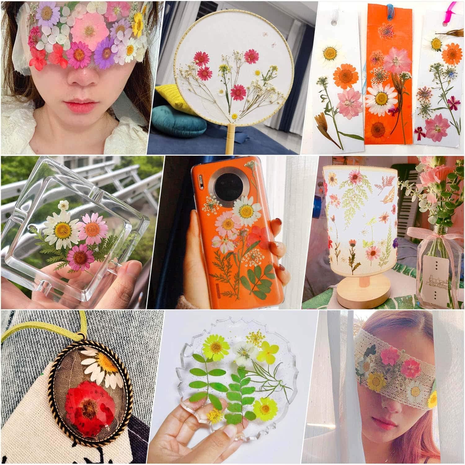 Thrilez 100Pcs Dried Flowers for Resin Crafts and DIY