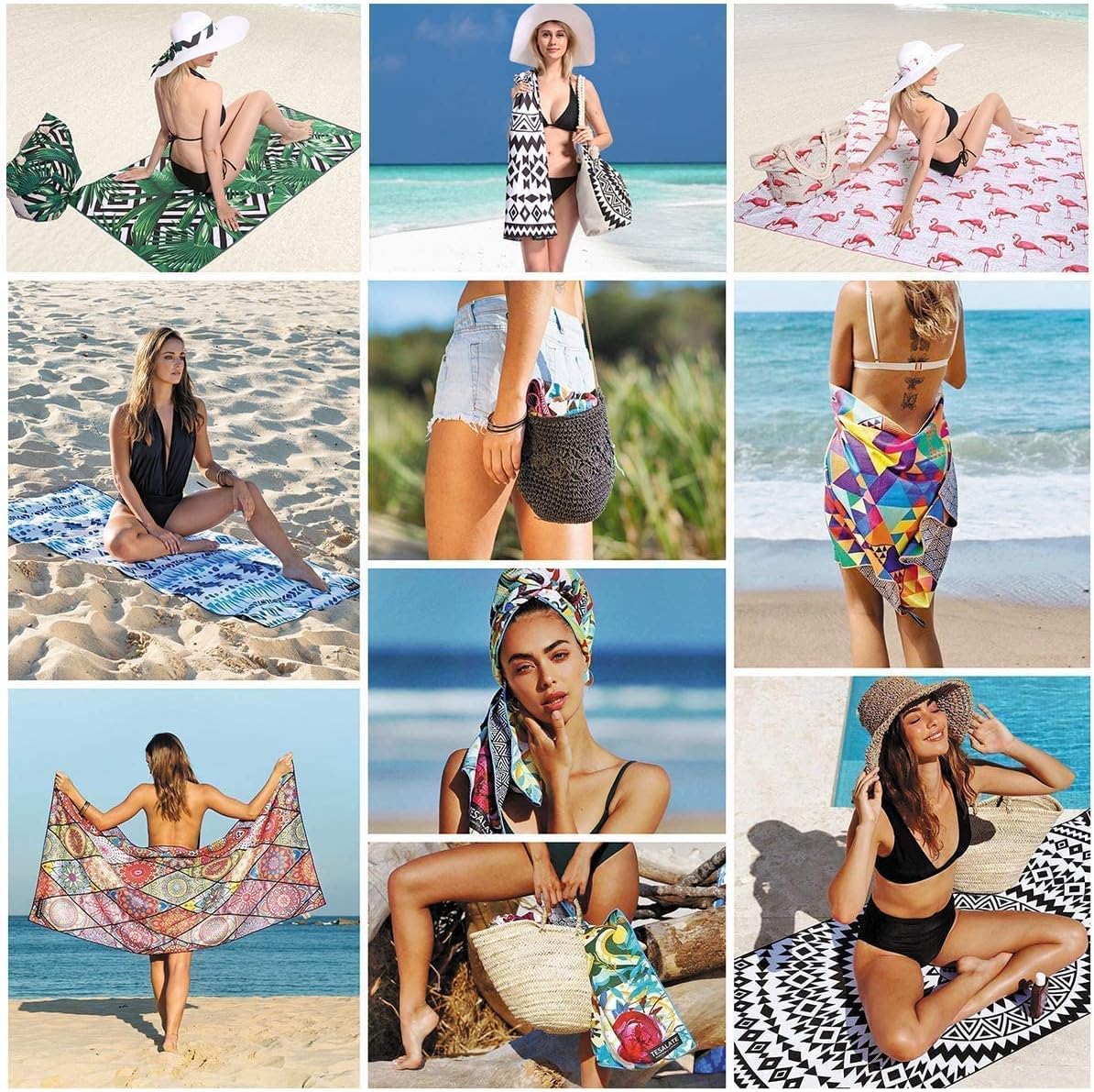 Genovega Microfiber Beach Towel - Extra Large Quick Dry Lightweight