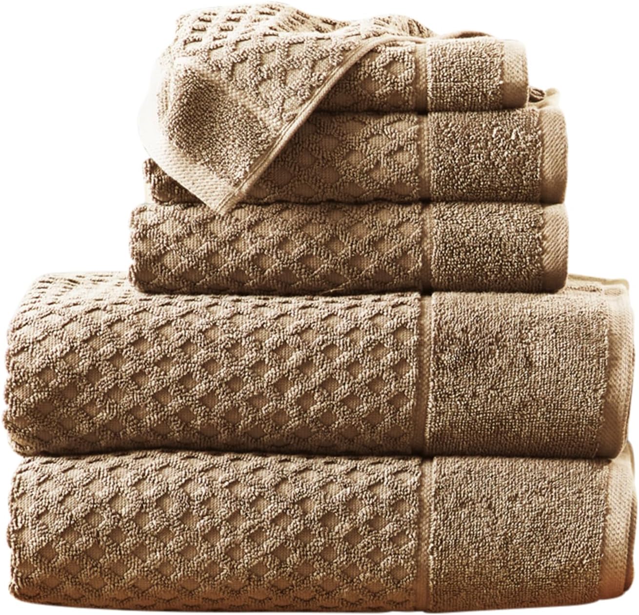 Great Bay Home Mocha Brown Towel Set - 6 Piece