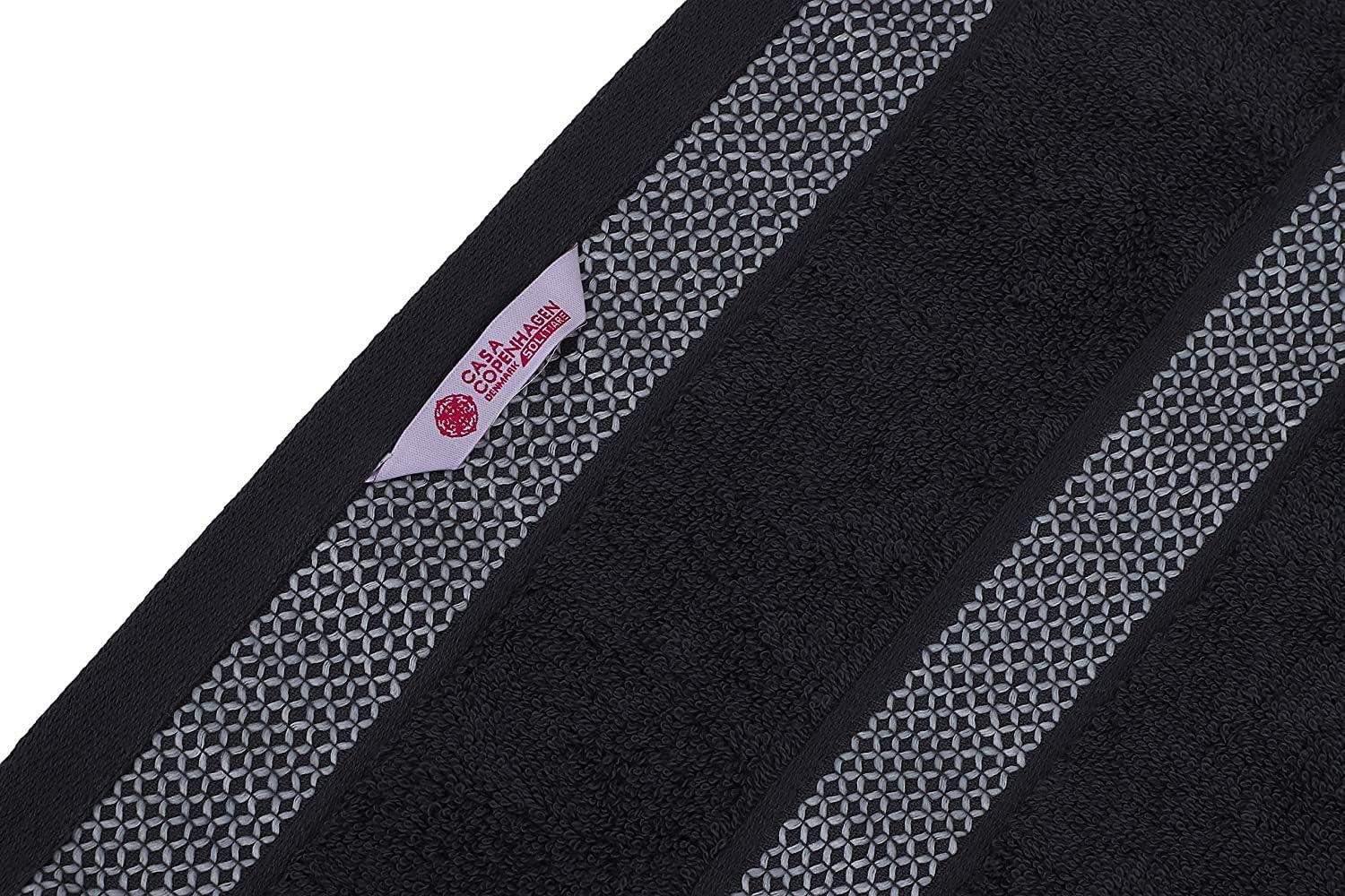 CASA COPENHAGEN Solitaire Towel Set - Pine Grey 2 Piece