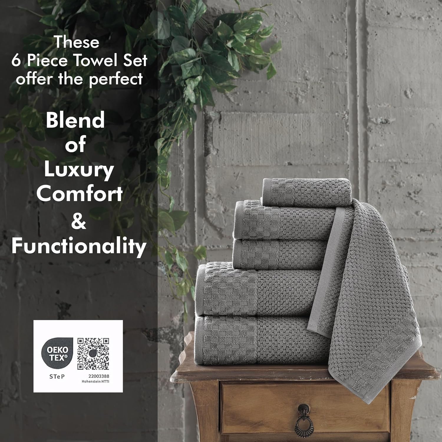 Classic Turkish Towels CTT - 6 Piece Luxury Set