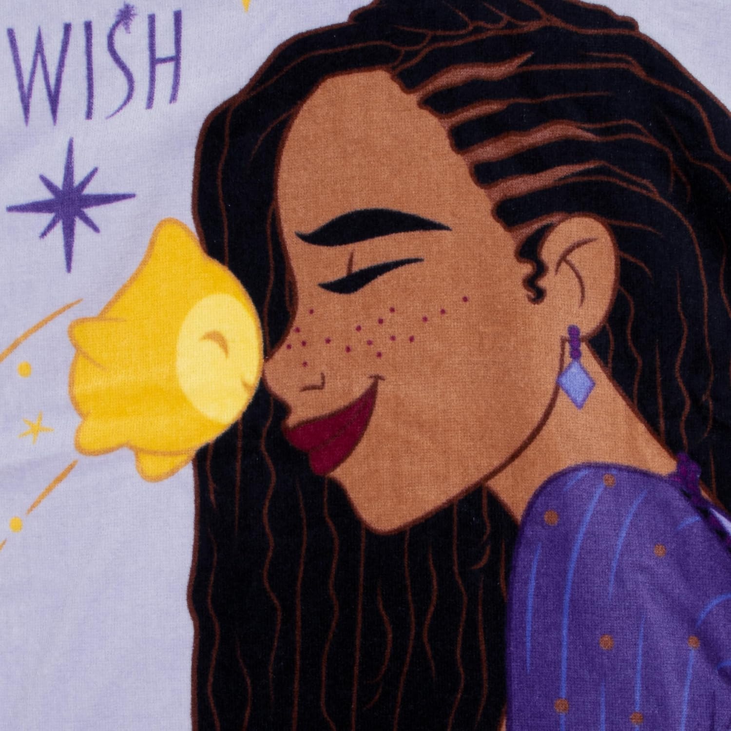 Disney Wish Towel Poncho Girls Hooded Beach Towel One Size Purple