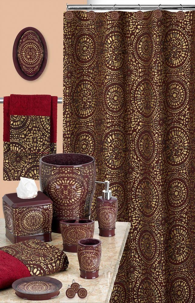 Popular Bath Soap Dish Burgundy Vescade Collection