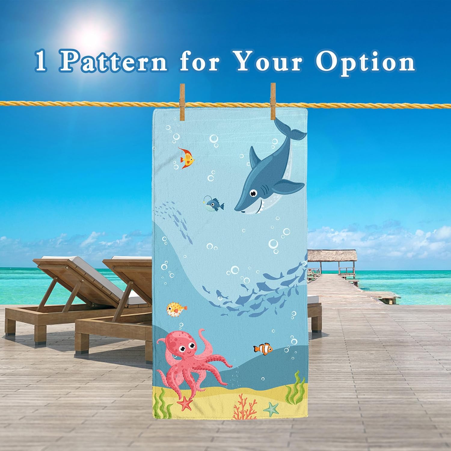 Iaisacl Microfiber Beach Towel for Kids 1