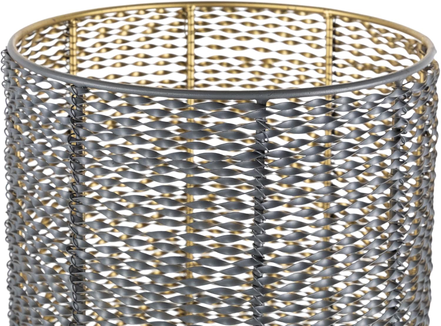 Northlight Twisted Iron Candle Holder Set - Gray Gold