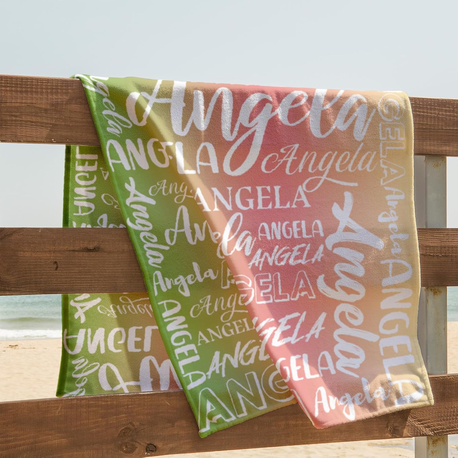 Custom Kids Adults Beach Towel with Name