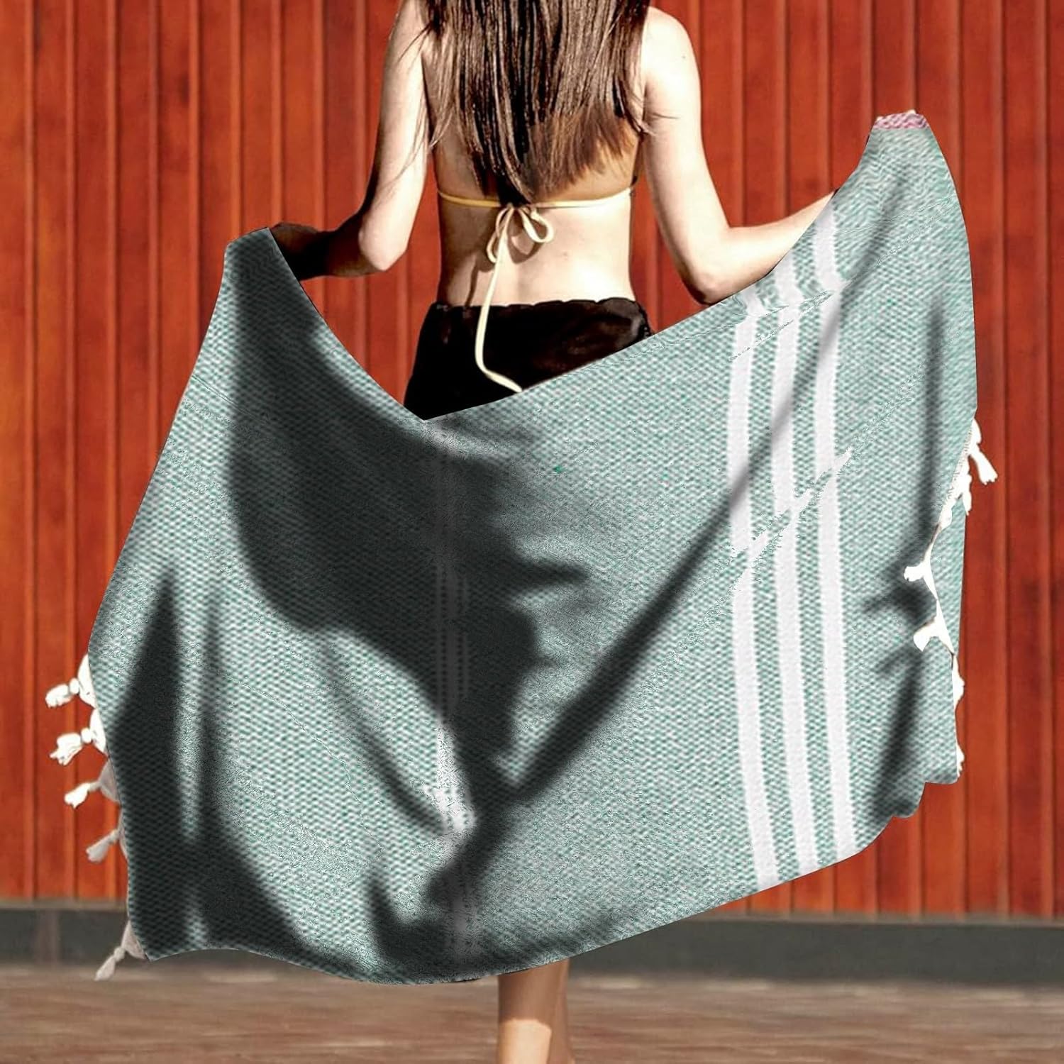 KELINFONG Oversized 70x40 Inch Microfiber Beach Towel Set of 4