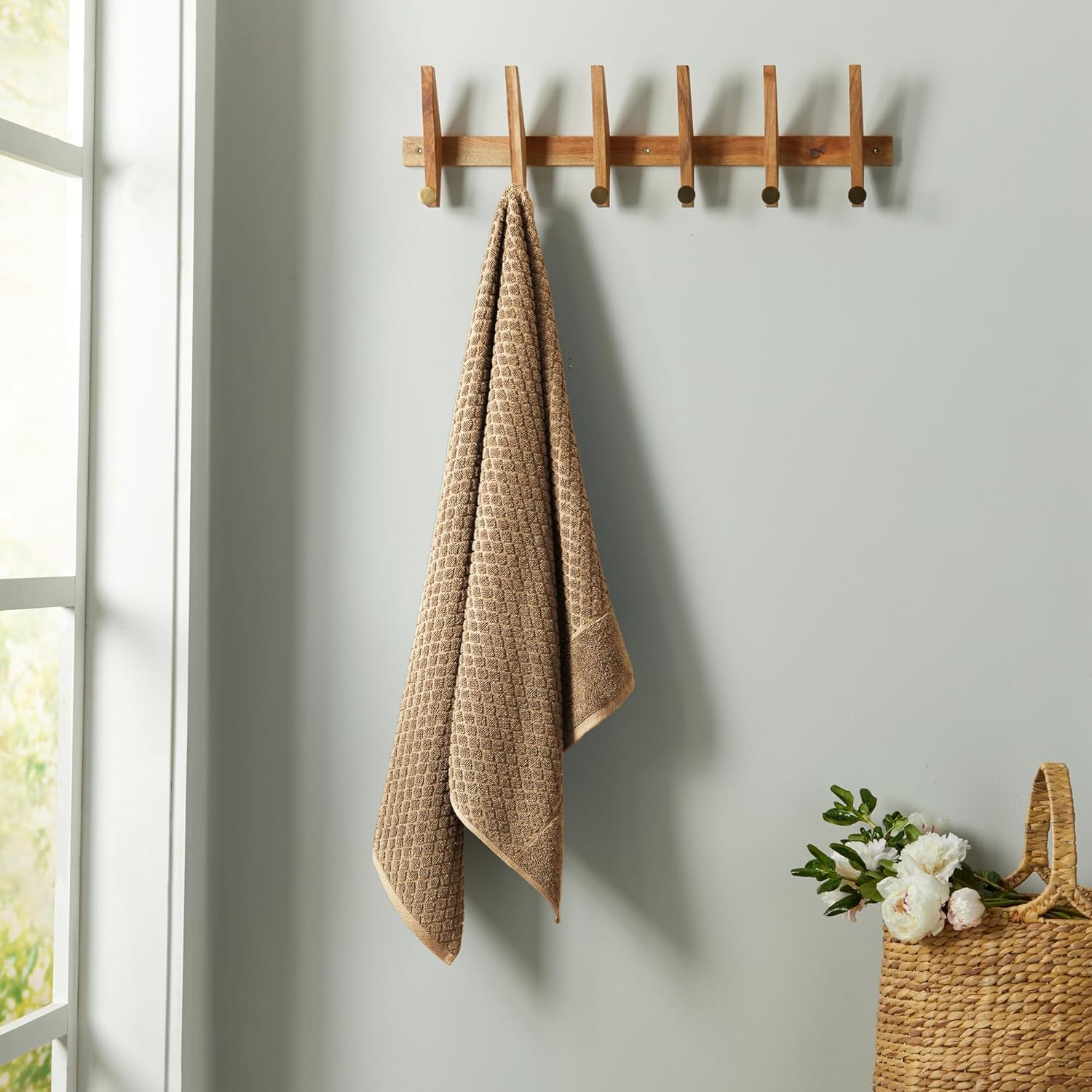 Great Bay Home Mocha Brown Towel Set - 6 Piece