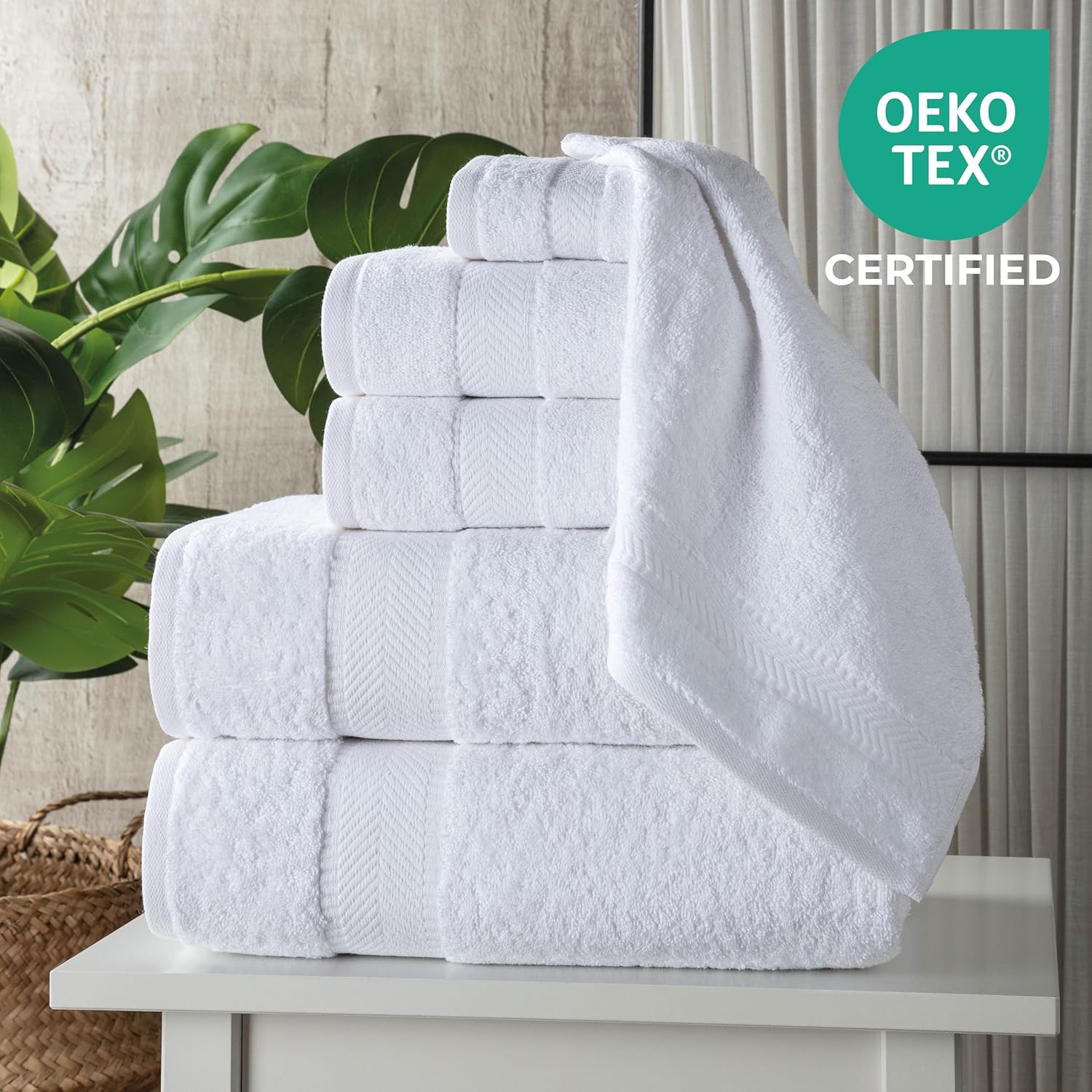 TEXTILOM 6 Pcs Bath Towel Set Hotel and Spa Quality