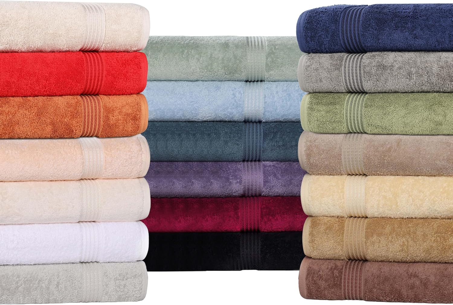 Superior Egyptian Cotton Bath Towel Set of 2 Taupe