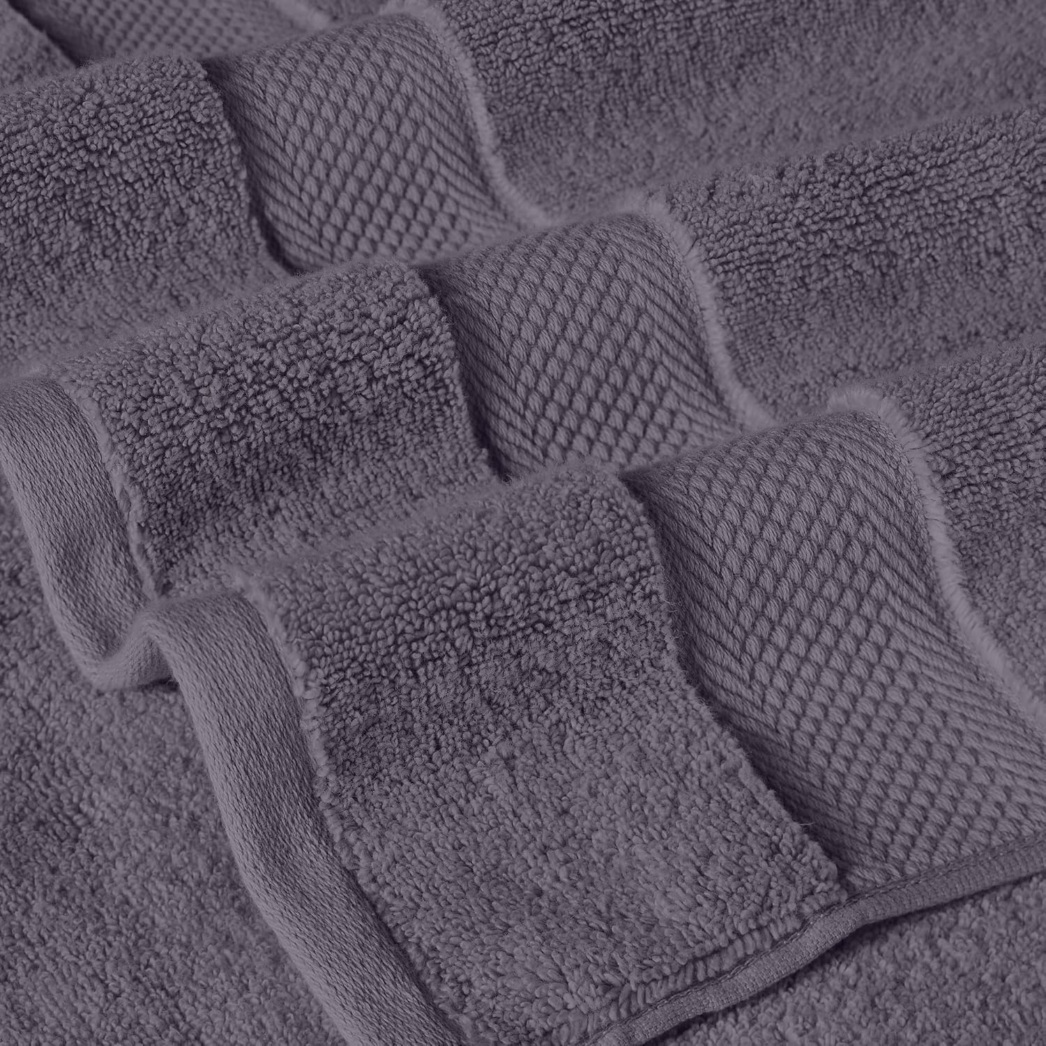 Modern Threads Luxury 6-Piece Quick-Dry Towel Set Gray