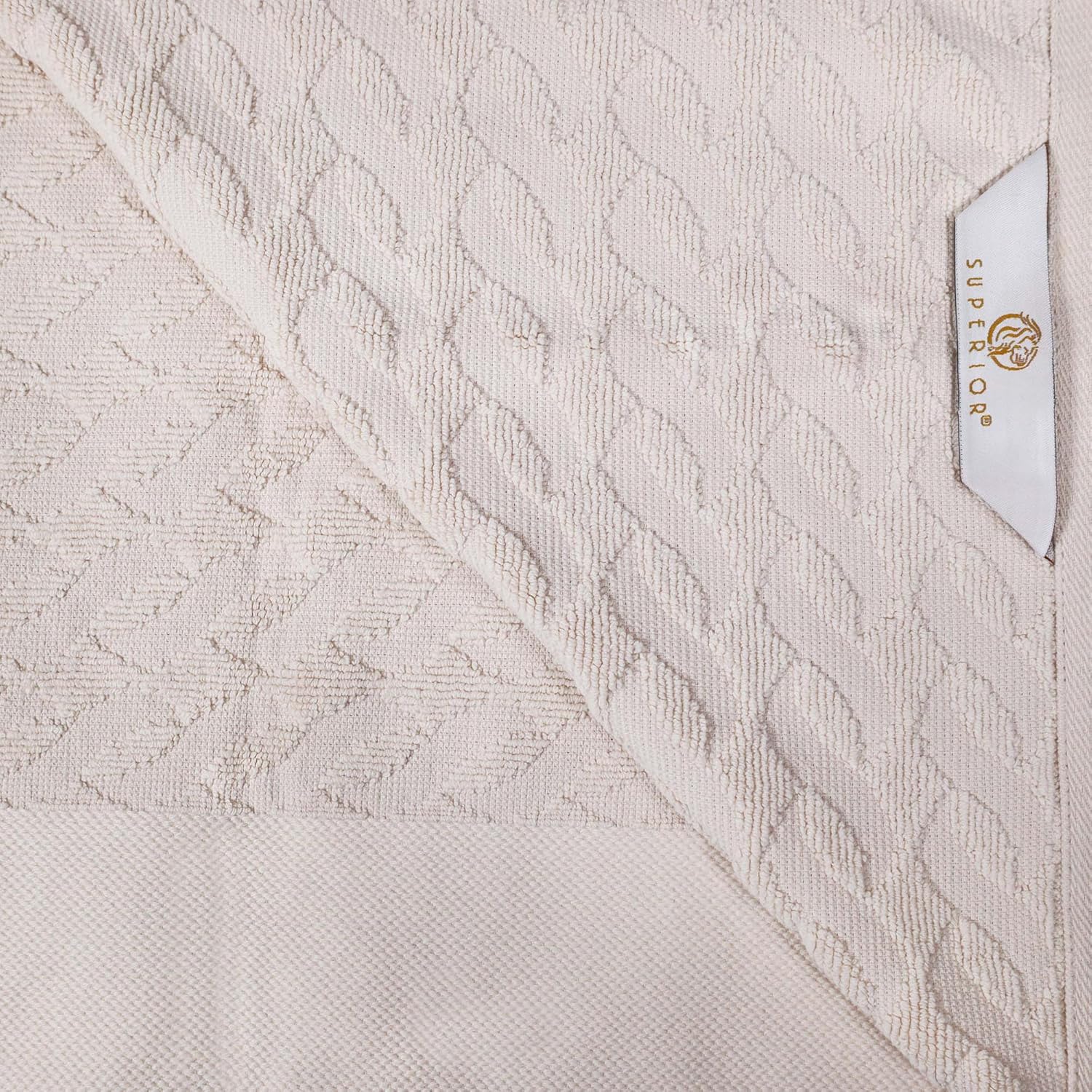 Superior Turkish Cotton Jacquard 4-Piece Bath Towel Set