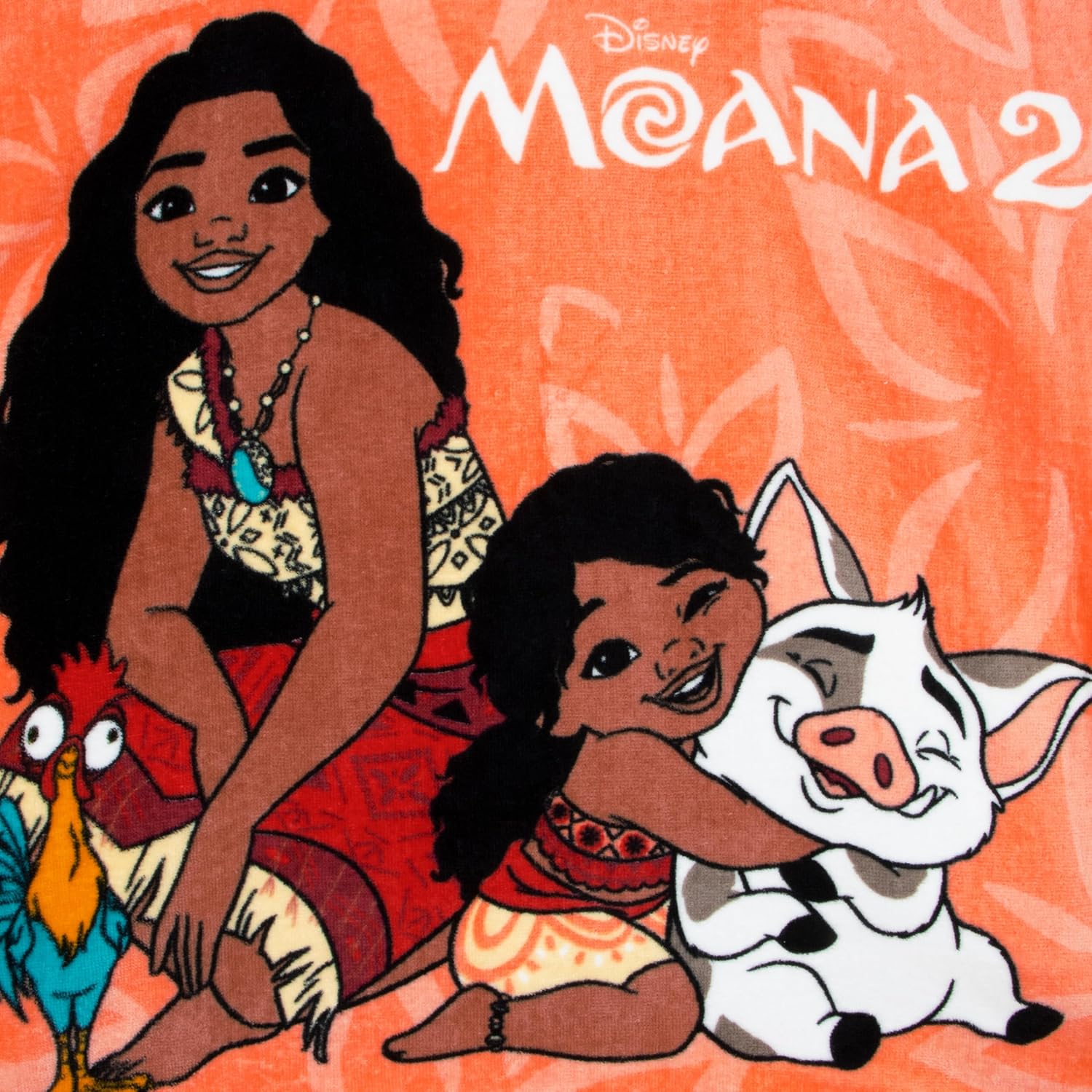 Disney Moana Hooded Swimming Towel Orange