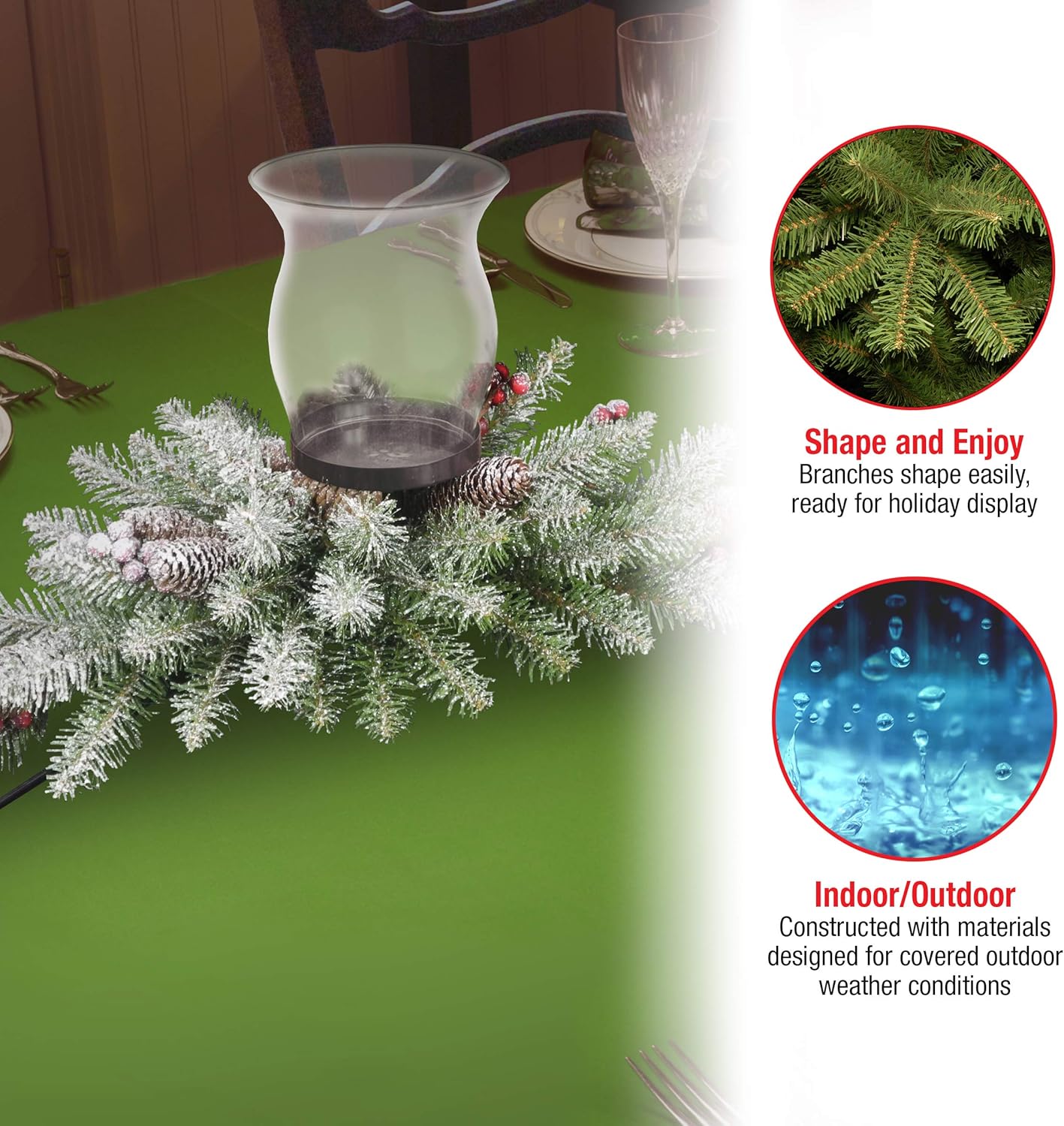 National Tree Company Artificial Christmas Centerpiece 30 Inch