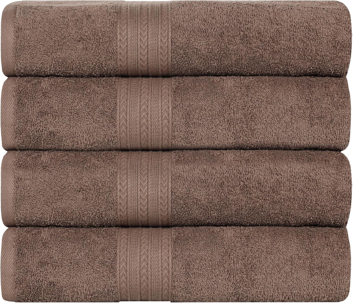 Superior Eco-Friendly Cotton 4-Piece Bath Towel Set 1