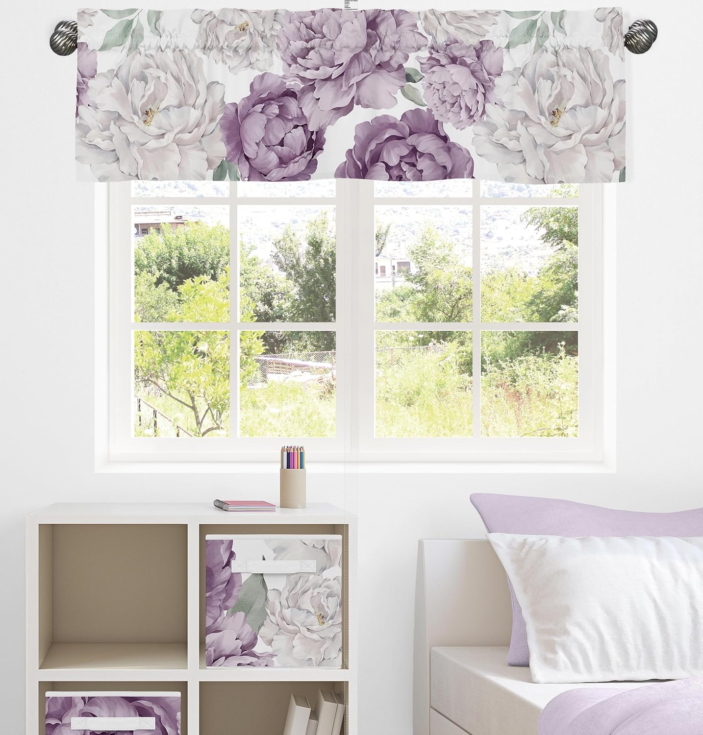 Sweet Jojo Designs Lavender Purple Boho Valance