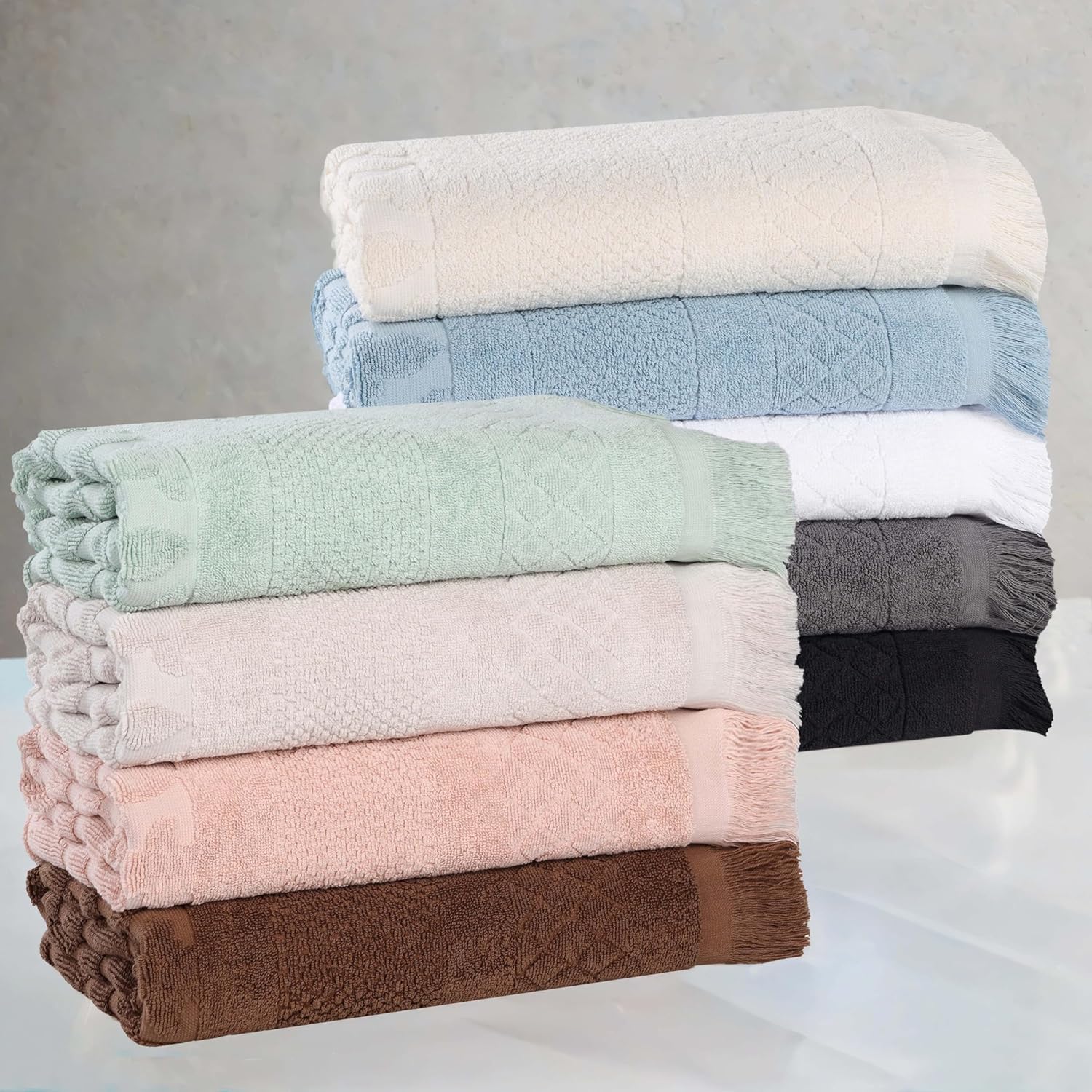 Superior Cotton 3-Piece Towel Set Chocolate