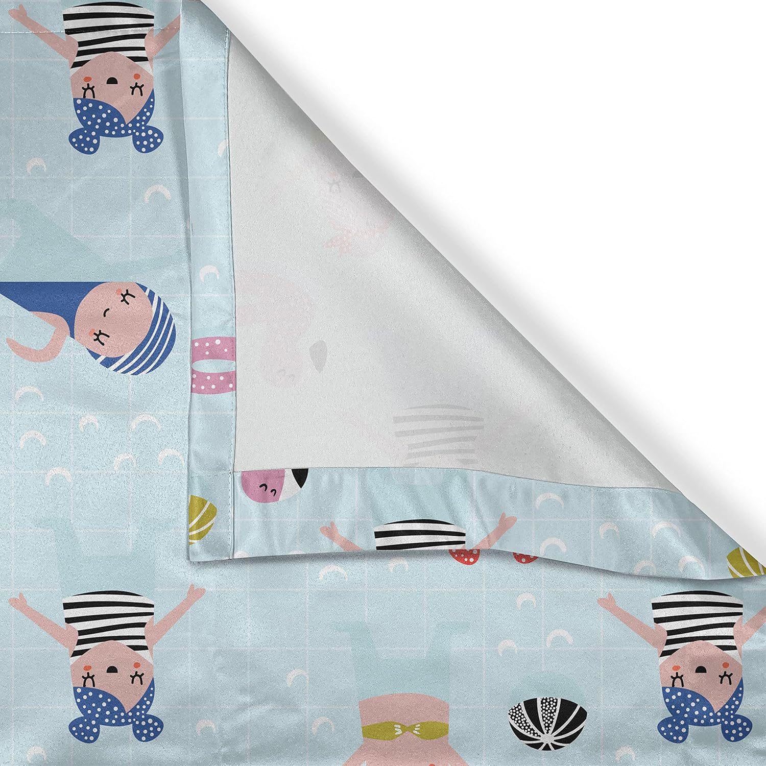 Ambesonne Summer Valance Tier Curtain 3 pcs Set