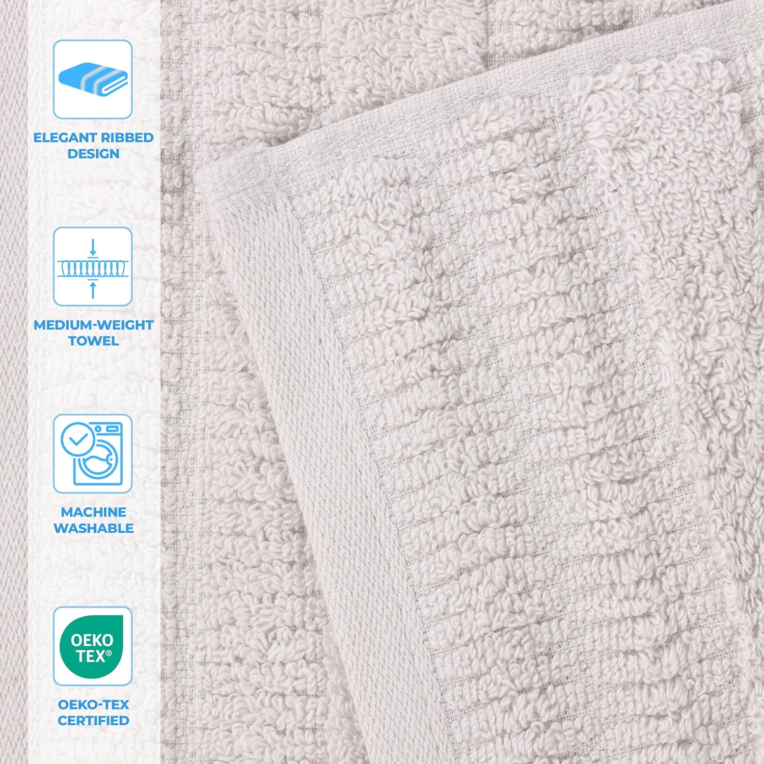 Superior Mika Smart Twist Viscose Cotton Blend Towels Set of 6