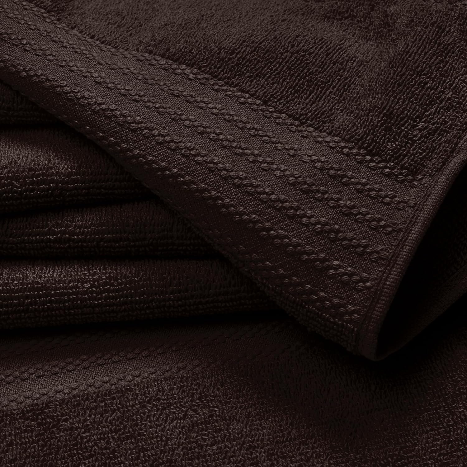 GLAMBURG Premium Cotton 4 Pack Bath Towel Set - 100 Pure Cotton