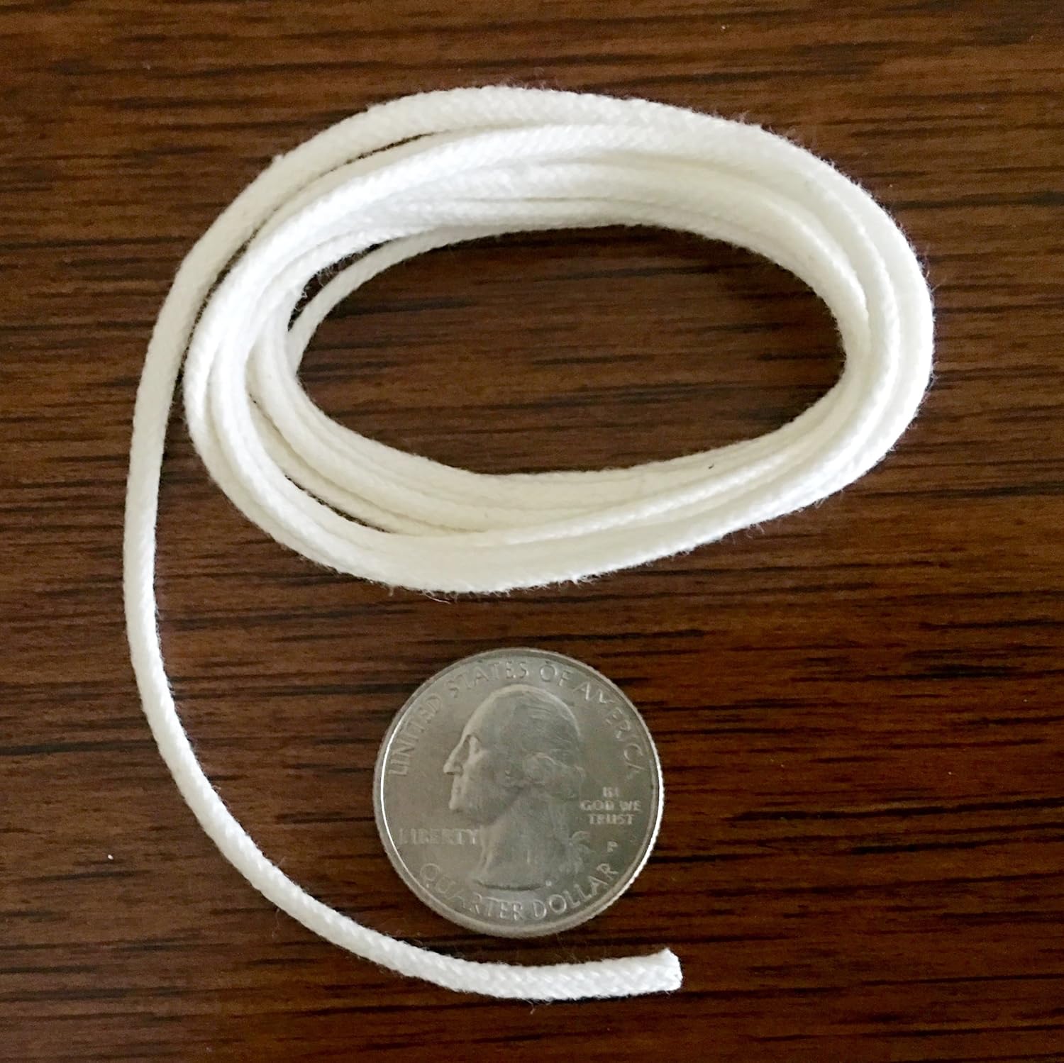 Firefly 5 Ft 26mm Braided Eco Cotton Wick for Oil Lamps