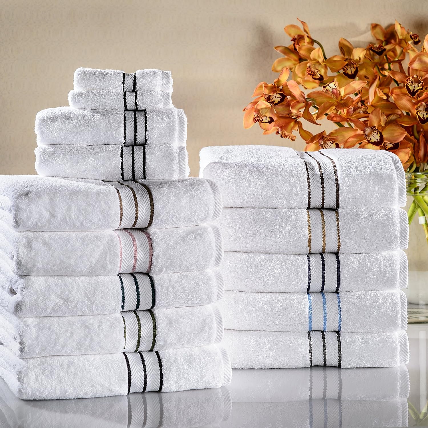 Superior Turkish Cotton Ultra-Plush 6-Piece Towel Set 1
