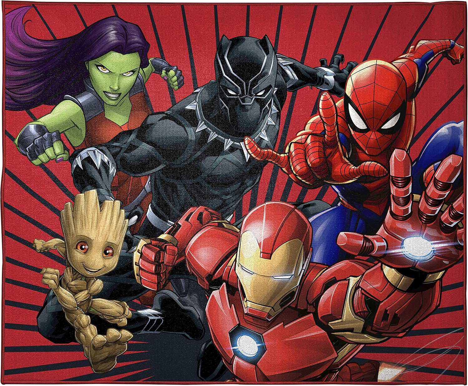 Jay Franco Marvel Avengers Full Assault Kids Room Rug 4x5ft